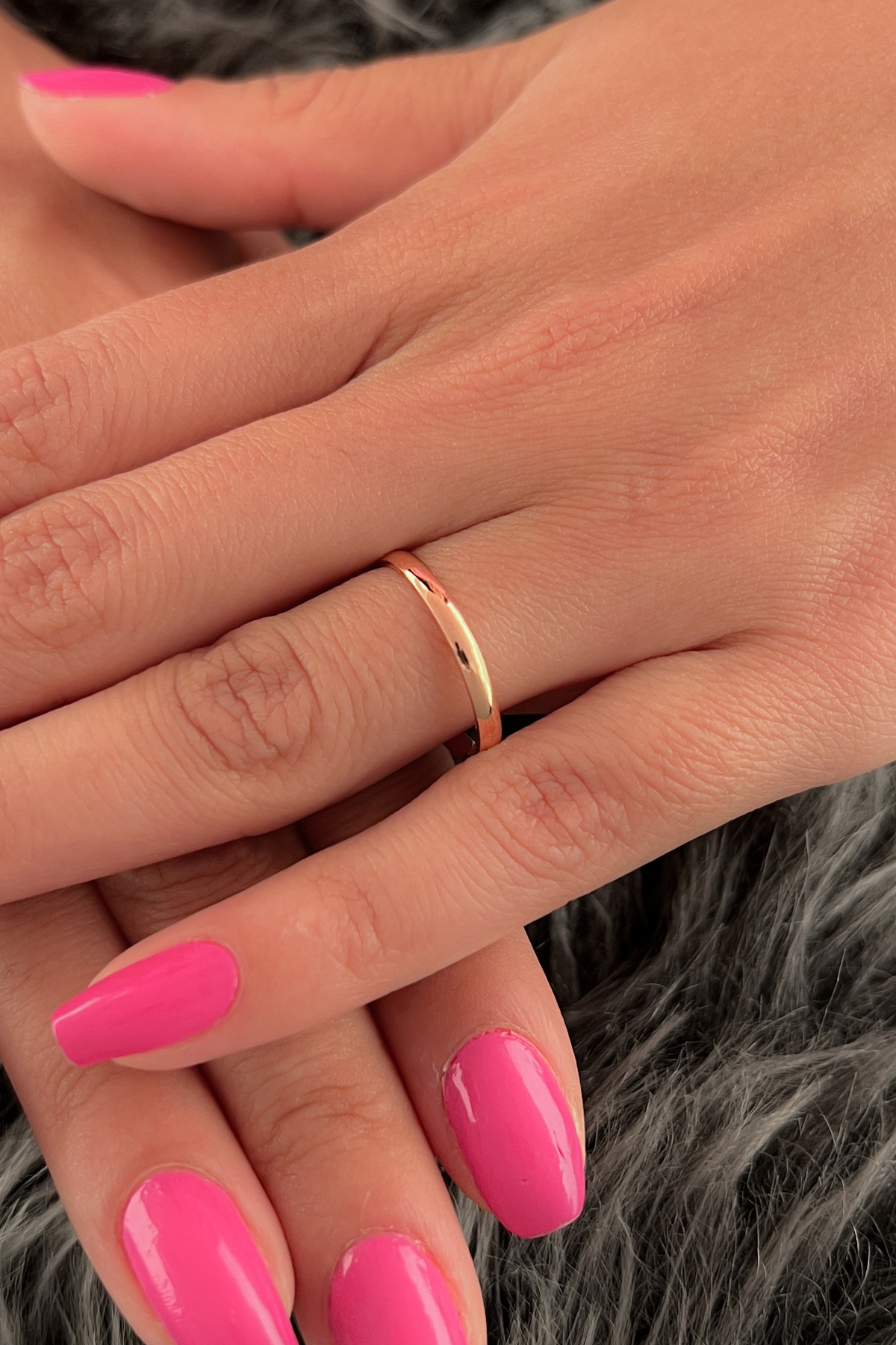 14 Ayar Altın 2 mm Bombeli Kadın Klasik Alyans - Fiyonk Kuyumculuk (1)