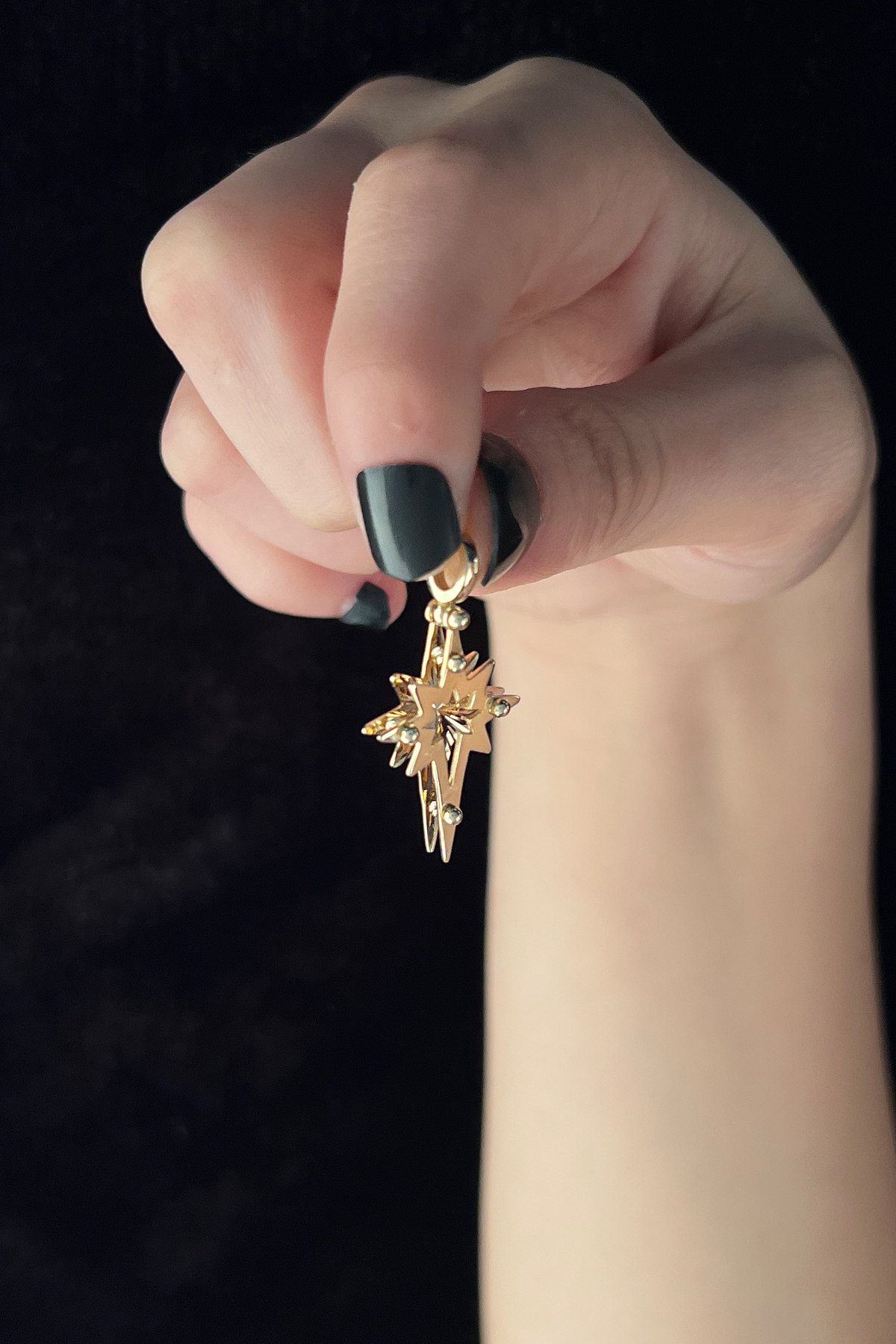 14 Ayar Altın 3 Boyutlu Kutup Yıldızı Kolye Ucu - Fiyonk Kuyumculuk (1)