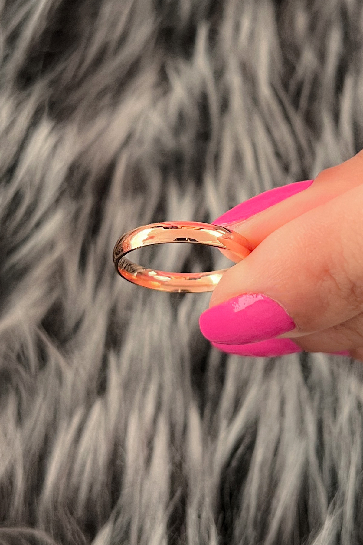 14 Ayar Altın 3 mm Bombeli Kadın Klasik Alyans - Fiyonk Kuyumculuk (1)