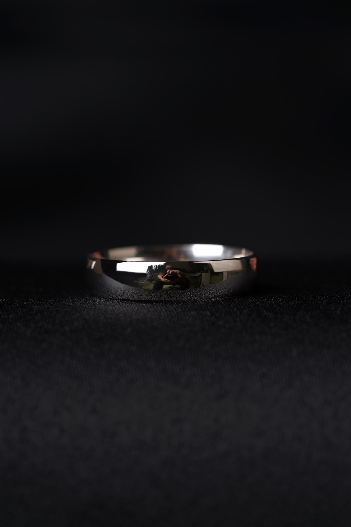 14 Ayar Altın 5 mm Bombeli Erkek Klasik Alyans - Fiyonk Kuyumculuk (1)