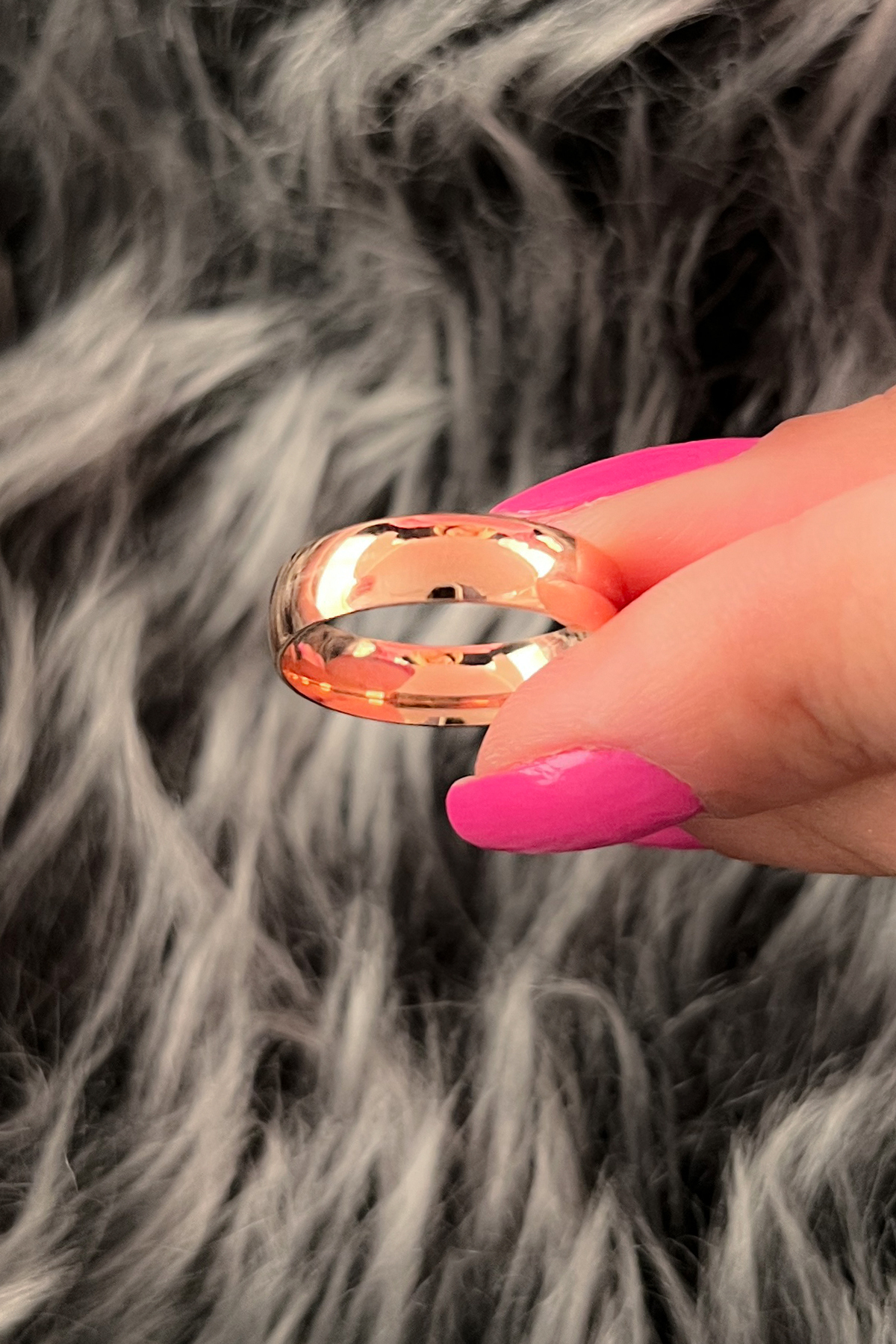 14 Ayar Altın 5 mm Bombeli Kadın Klasik Alyans - Fiyonk Kuyumculuk (1)