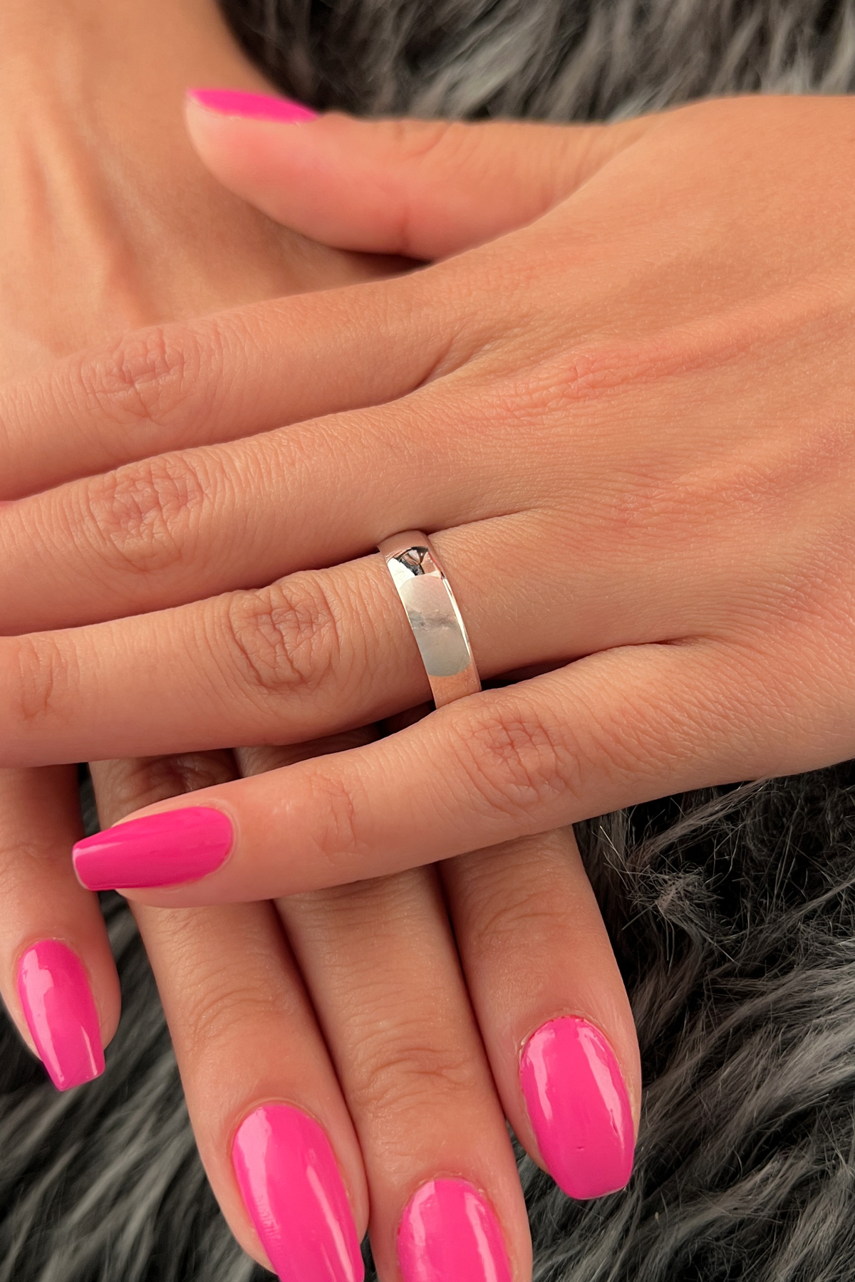 14 Ayar Altın 5 mm Bombeli Kadın Klasik Alyans - Fiyonk Kuyumculuk (1)