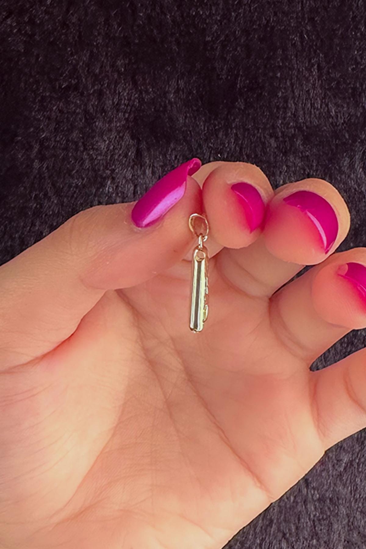 14 Ayar Altın A Harf Kolye Ucu - Fiyonk Kuyumculuk (1)