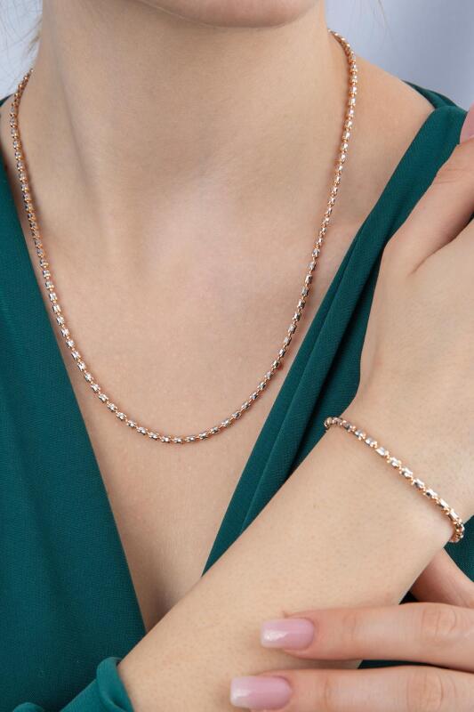 14 Ayar Altın Adelle Set - Fiyonk Kuyumculuk