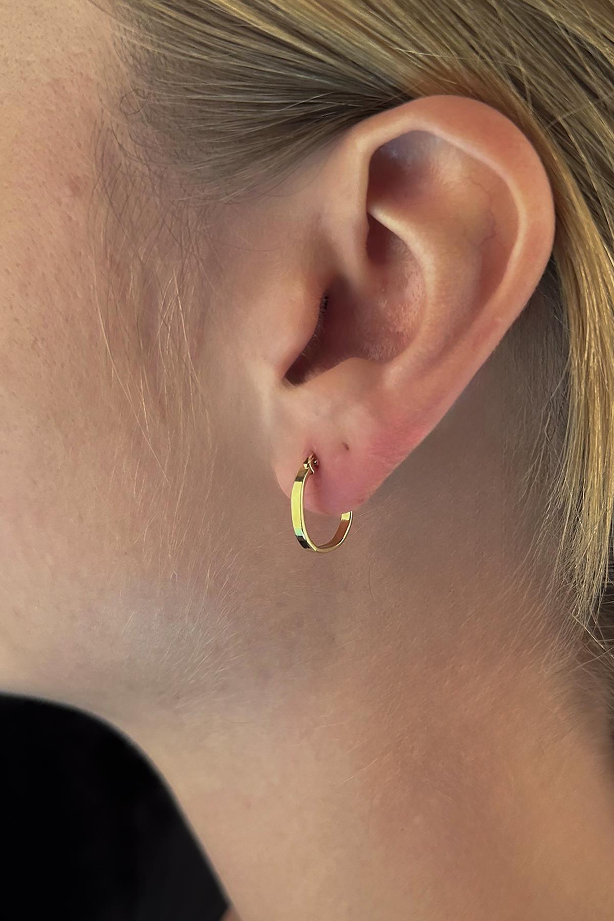 14 Ayar Altın Alis Küpe - Fiyonk Kuyumculuk