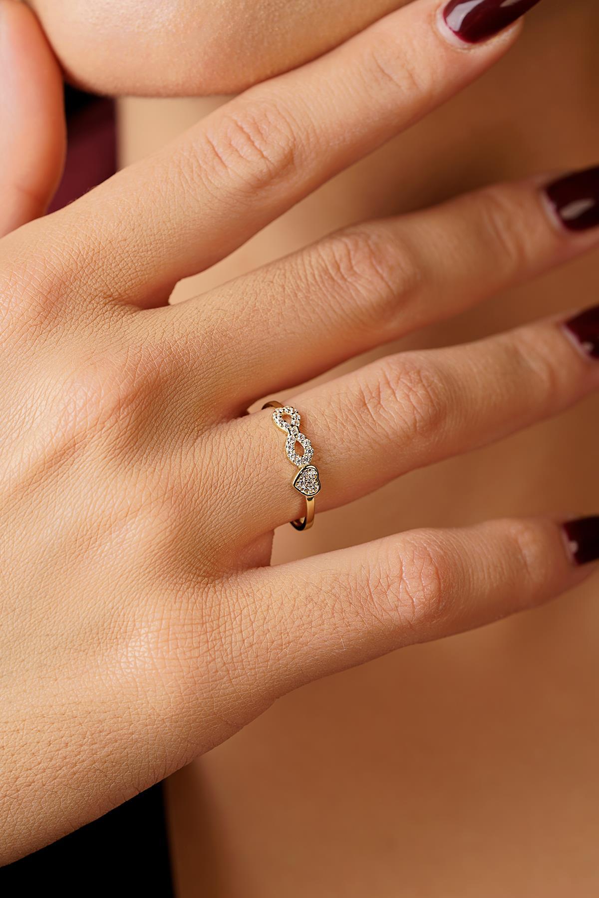 14 Ayar Altın Aşkın Sonsuzu Yüzük - Fiyonk Kuyumculuk (1)