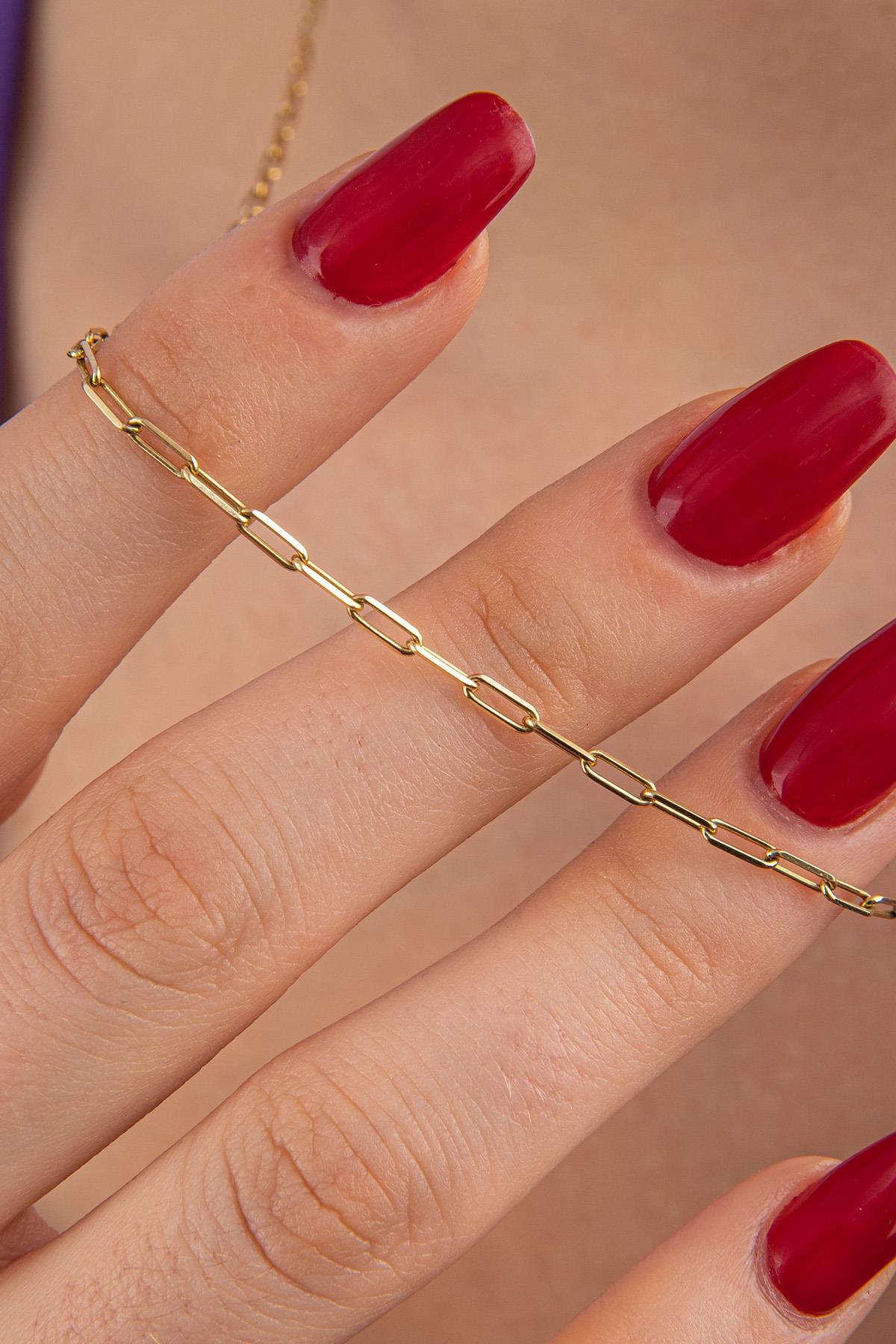 14 Ayar Altın Ataç Kolye 2 mm - Fiyonk Kuyumculuk (1)