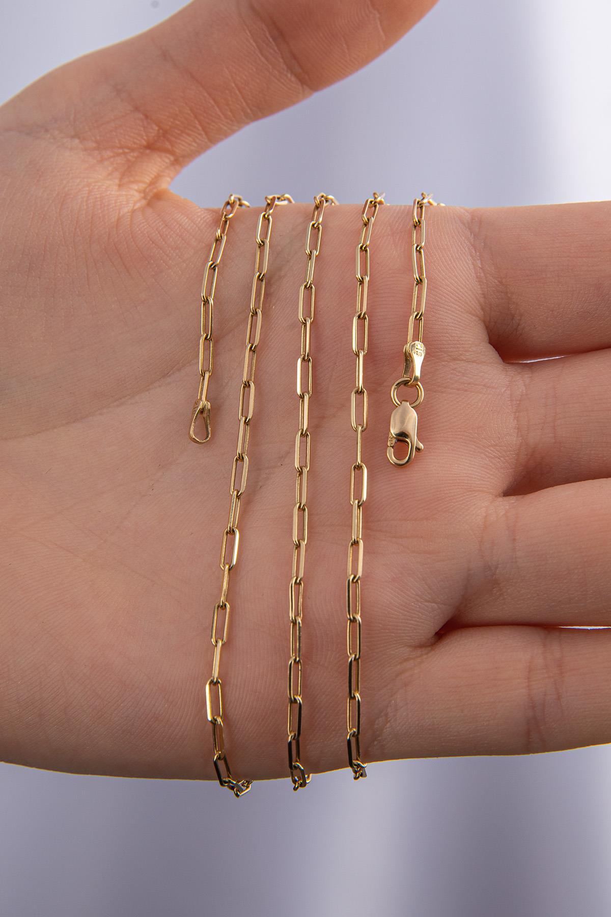 14 Ayar Altın Ataç Kolye 2 mm - Fiyonk Kuyumculuk (1)