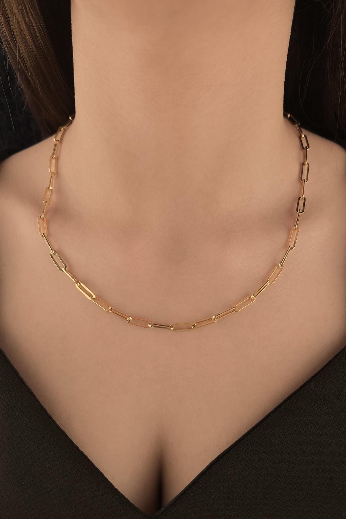 14 Ayar Altın Ataç Zincir 4.20 mm - Fiyonk Kuyumculuk (1)