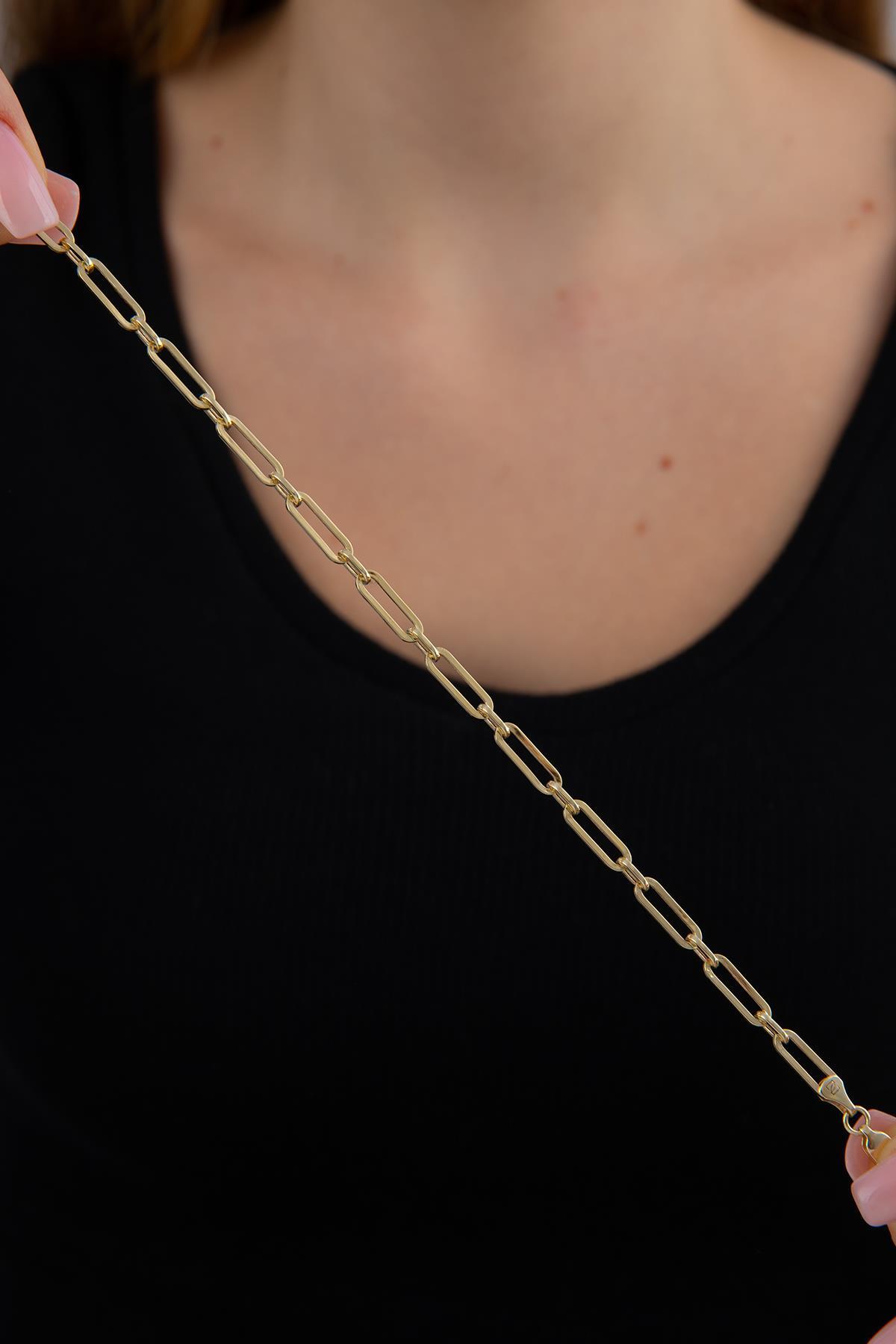 14 Ayar Altın Atlamalı Ataç Bileklik - Fiyonk Kuyumculuk (1)