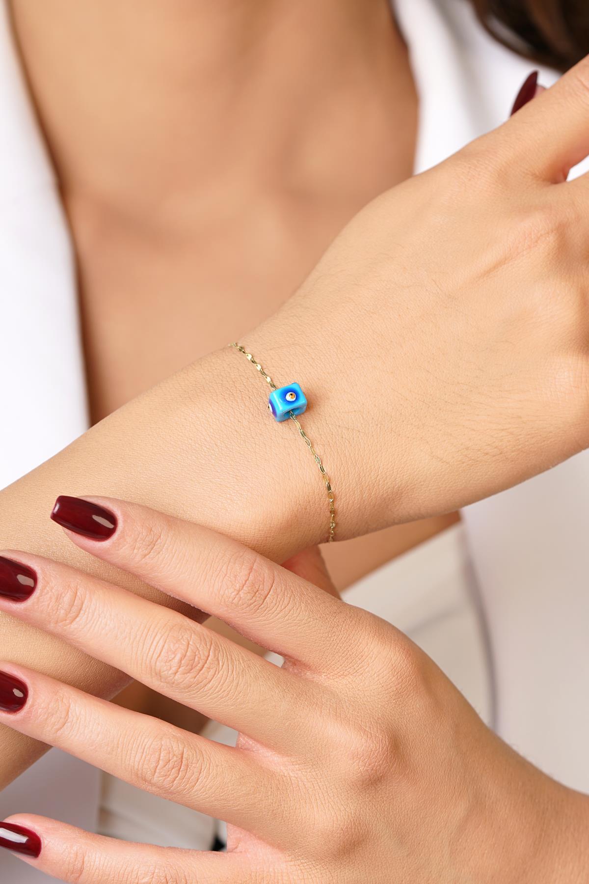 14 Ayar Altın Aynalı Zincir Bileklik - Fiyonk Kuyumculuk