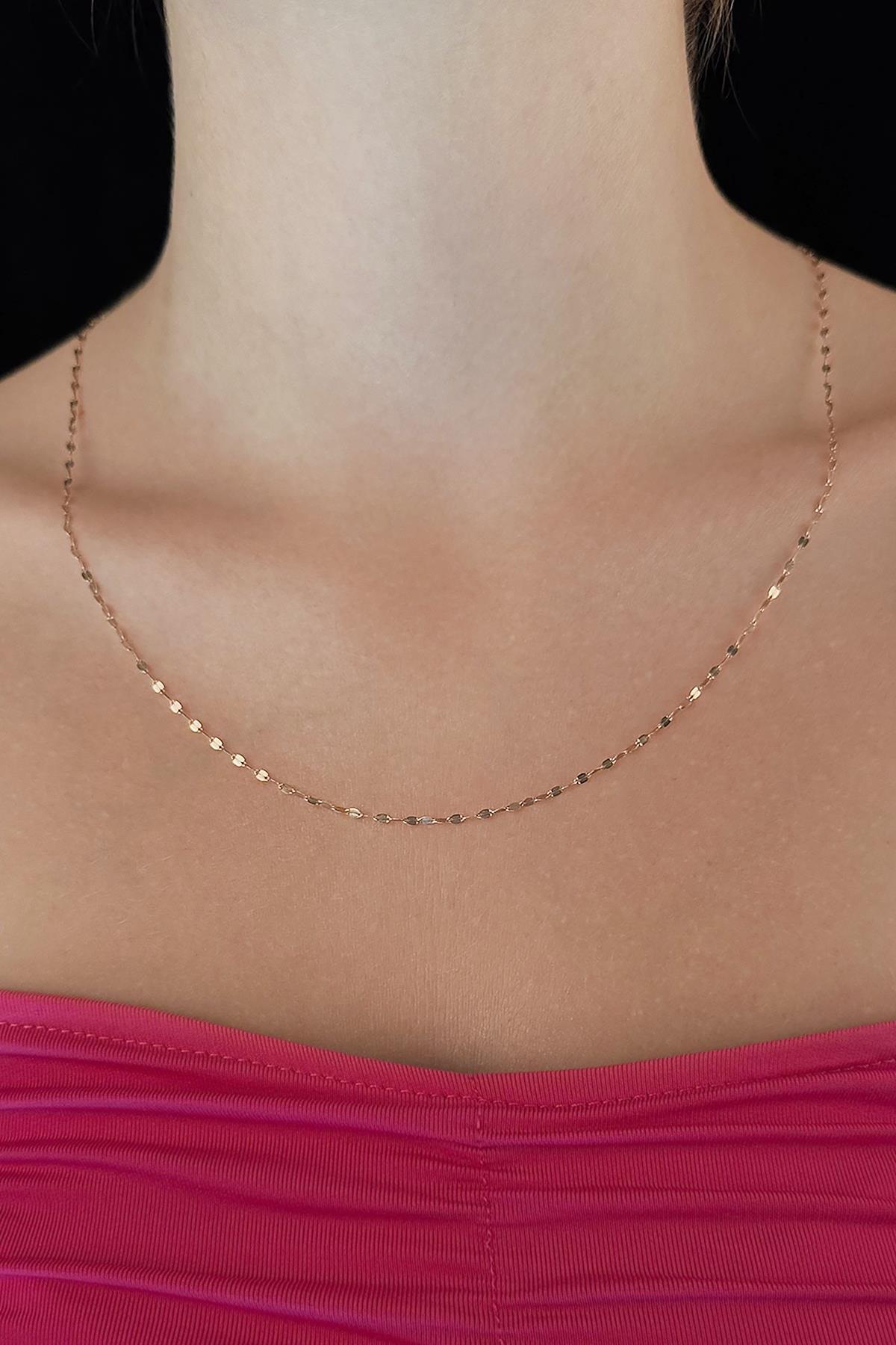 14 Ayar Altın Aynalı Zincir Kolye Orta 1.75 mm - Fiyonk Kuyumculuk (1)