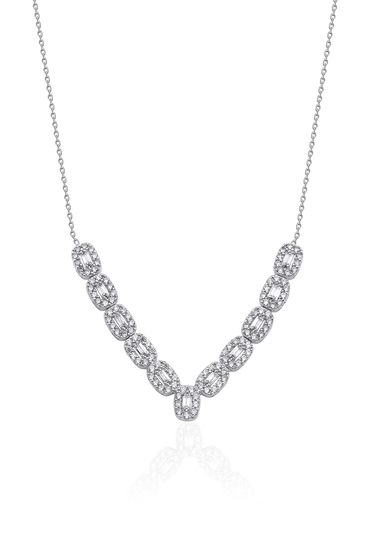 14 Ayar Altın Baget Dizisi Kolye - Fiyonk Kuyumculuk (1)