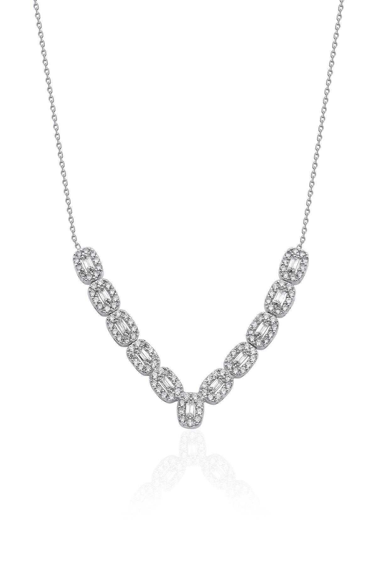 14 Ayar Altın Baget Dizisi Set (Kolye - Küpe ) - Fiyonk Kuyumculuk (1)