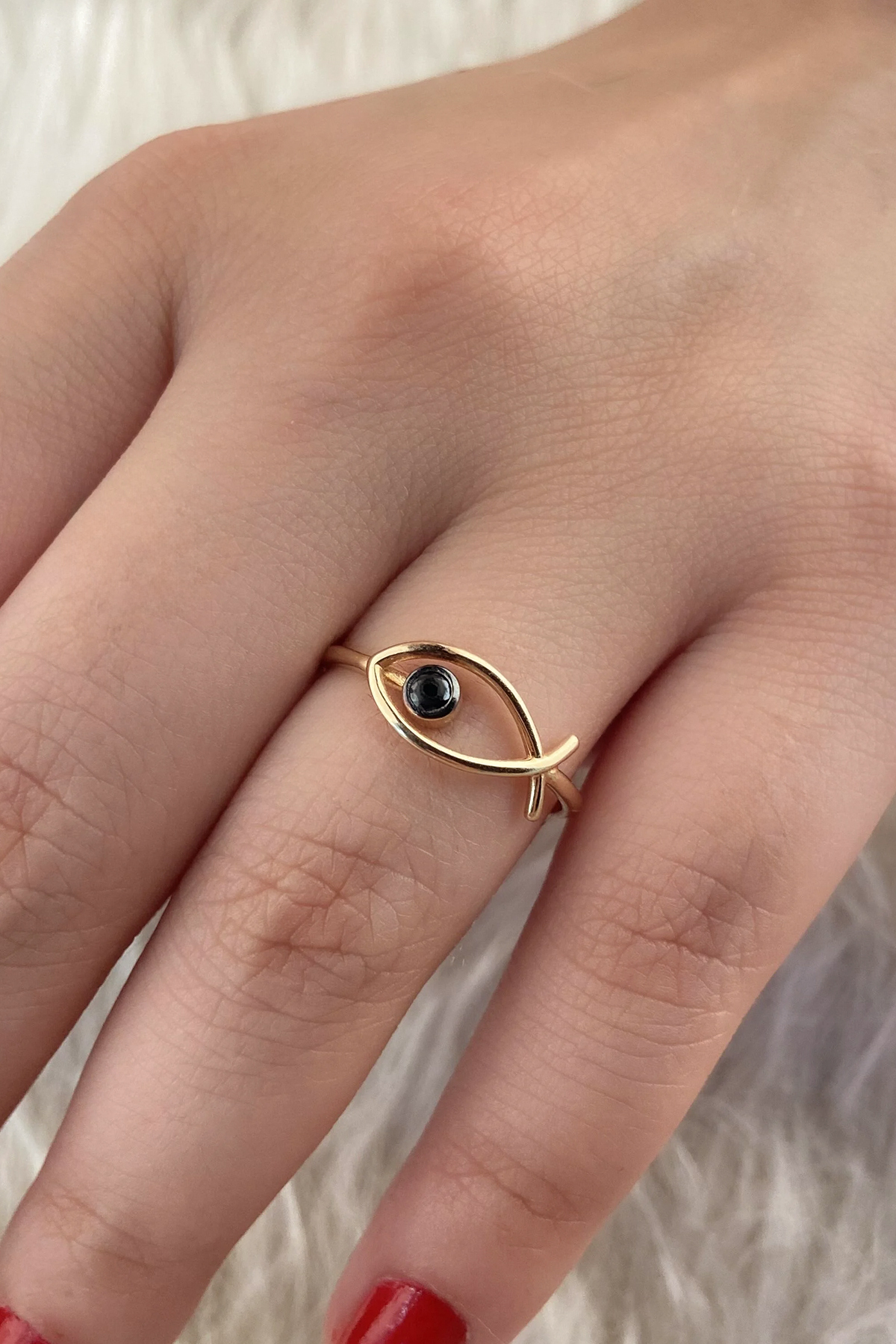 14 Ayar Altın Balık Yüzük 1 - Fiyonk Kuyumculuk (1)