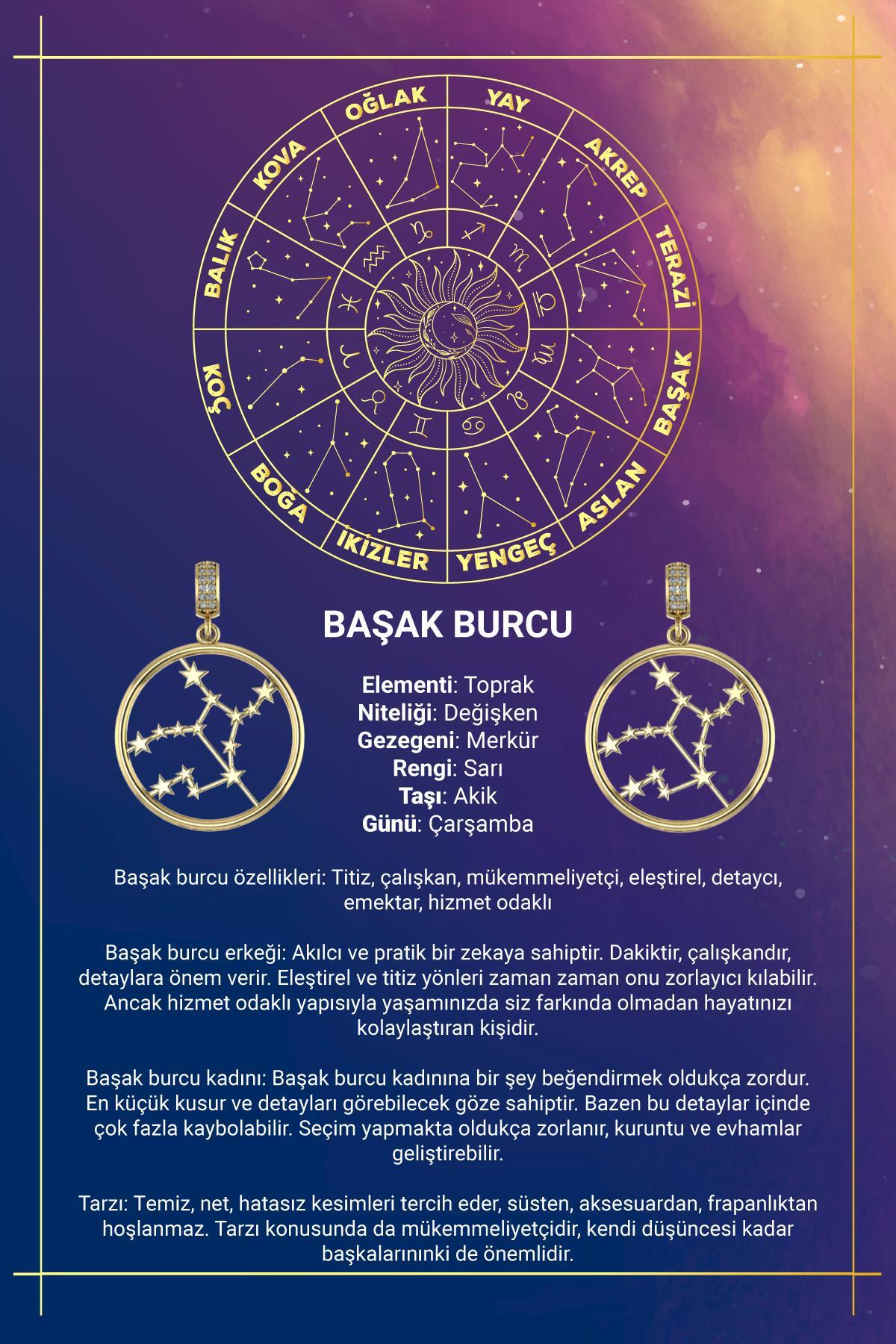 14 Ayar Altın Başak Burcu Kolye Ucu Burç Yıldız Haritası - Fiyonk Kuyumculuk (1)