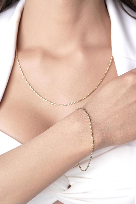 14 Ayar Altın Belinda Set - Fiyonk Kuyumculuk