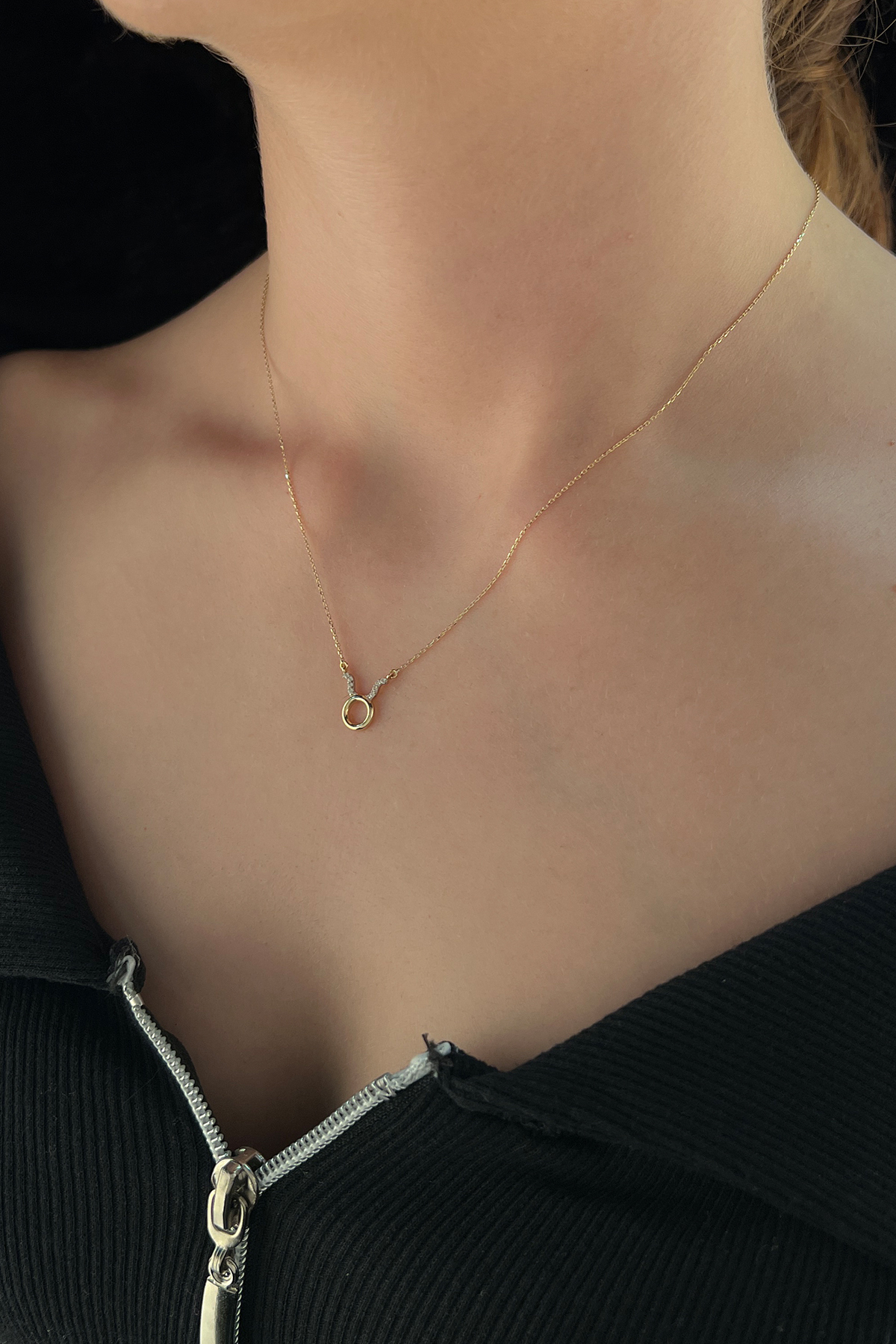 14 Ayar Altın Boğa Burcu Kolye - Fiyonk Kuyumculuk (1)