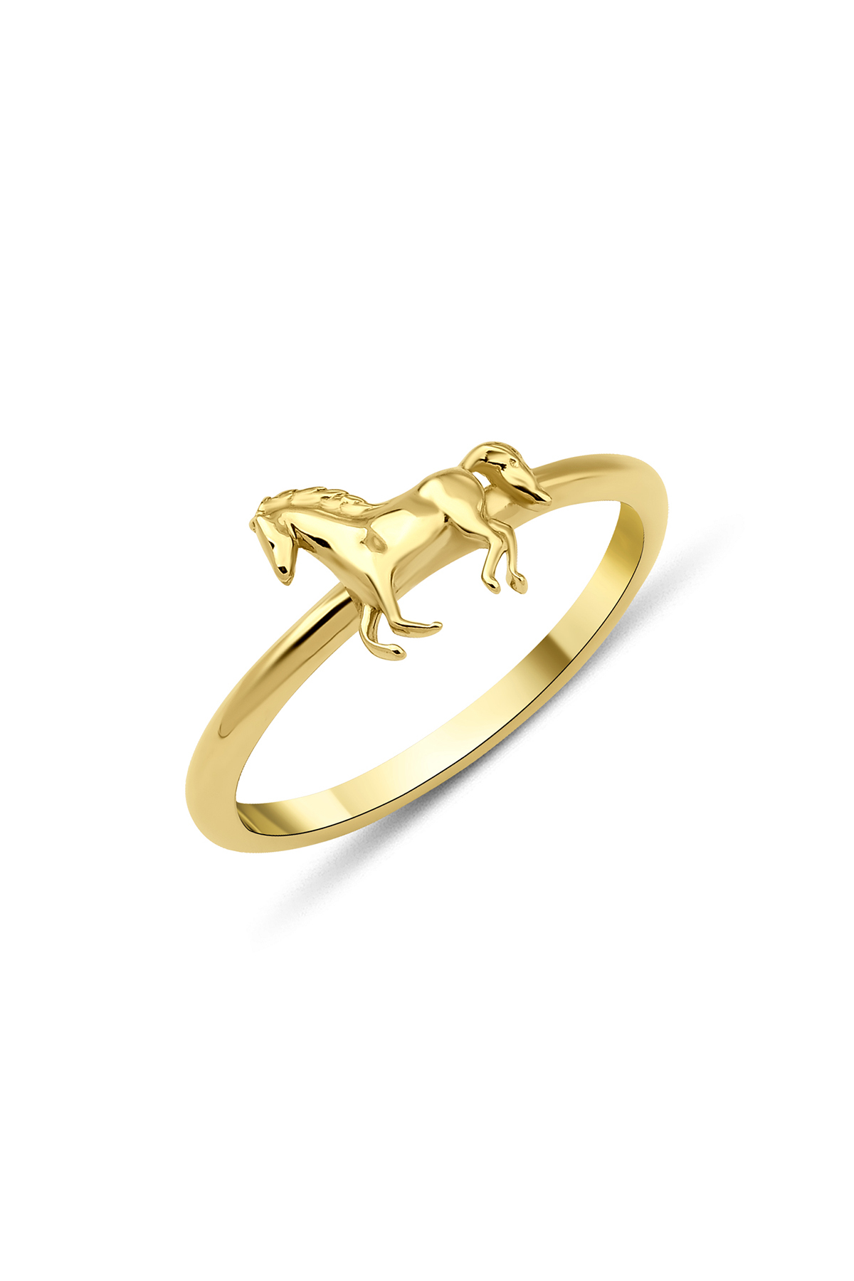 14 Ayar Altın Boldy Yüzük - Fiyonk Kuyumculuk