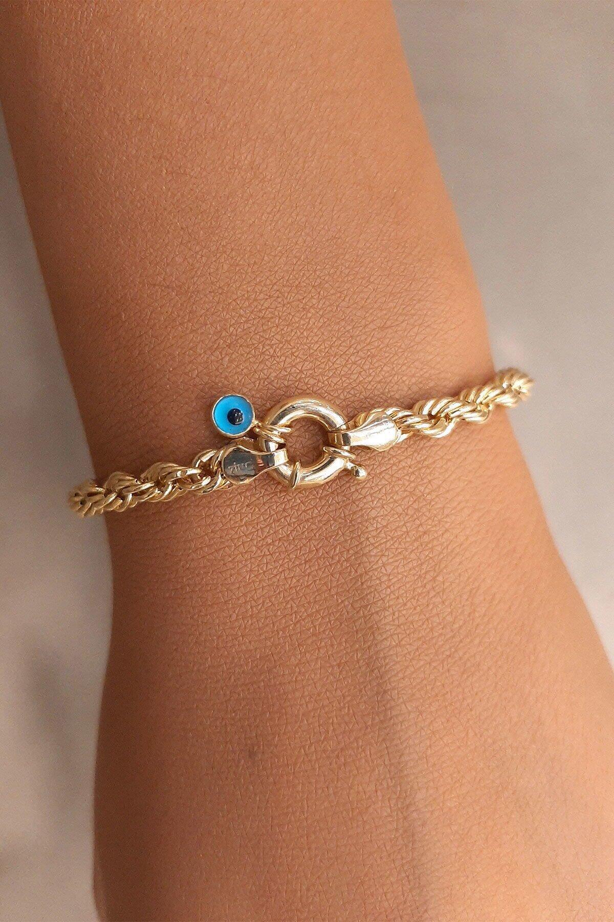 14 Ayar Altın Burgu Halat Bileklik 4.40 mm - Fiyonk Kuyumculuk