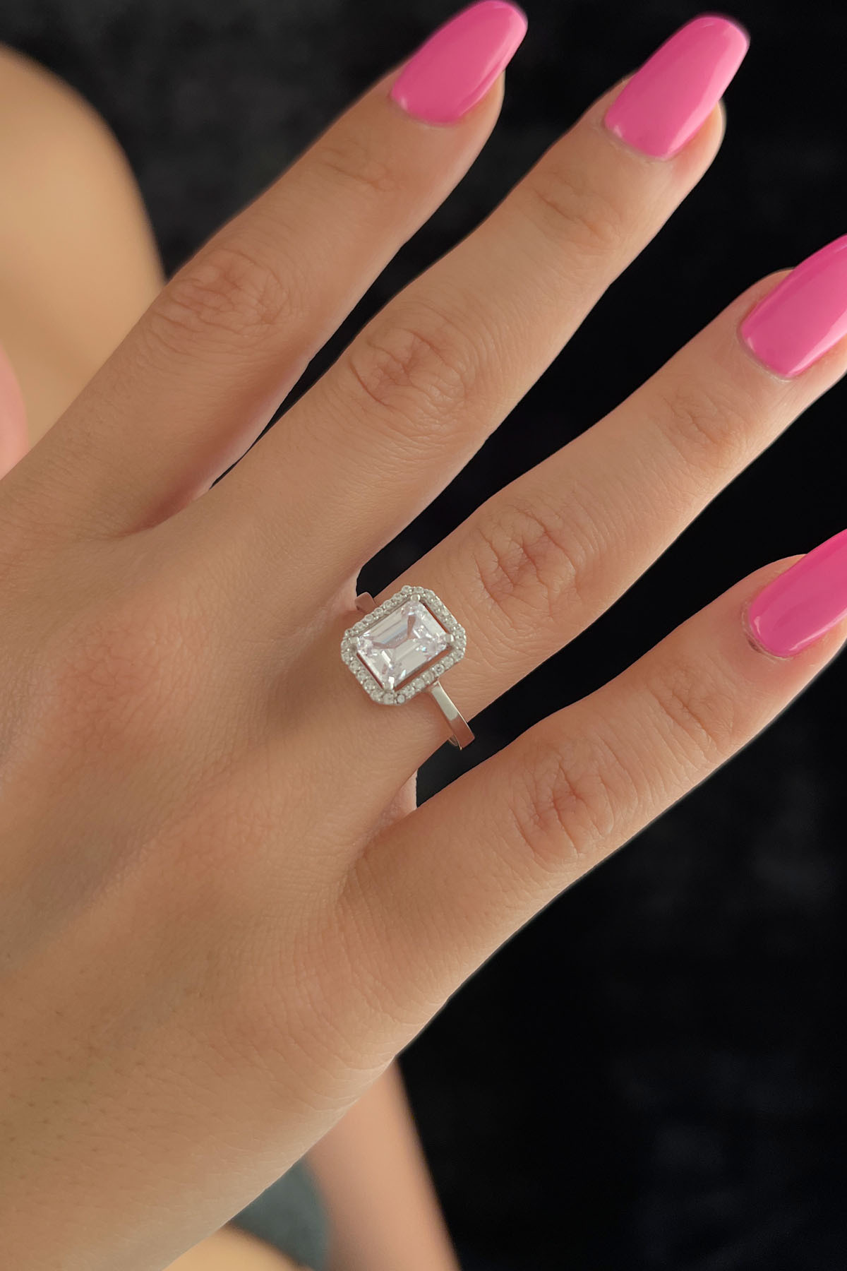 14 Ayar Altın Büyük Baget Yüzük - Fiyonk Kuyumculuk