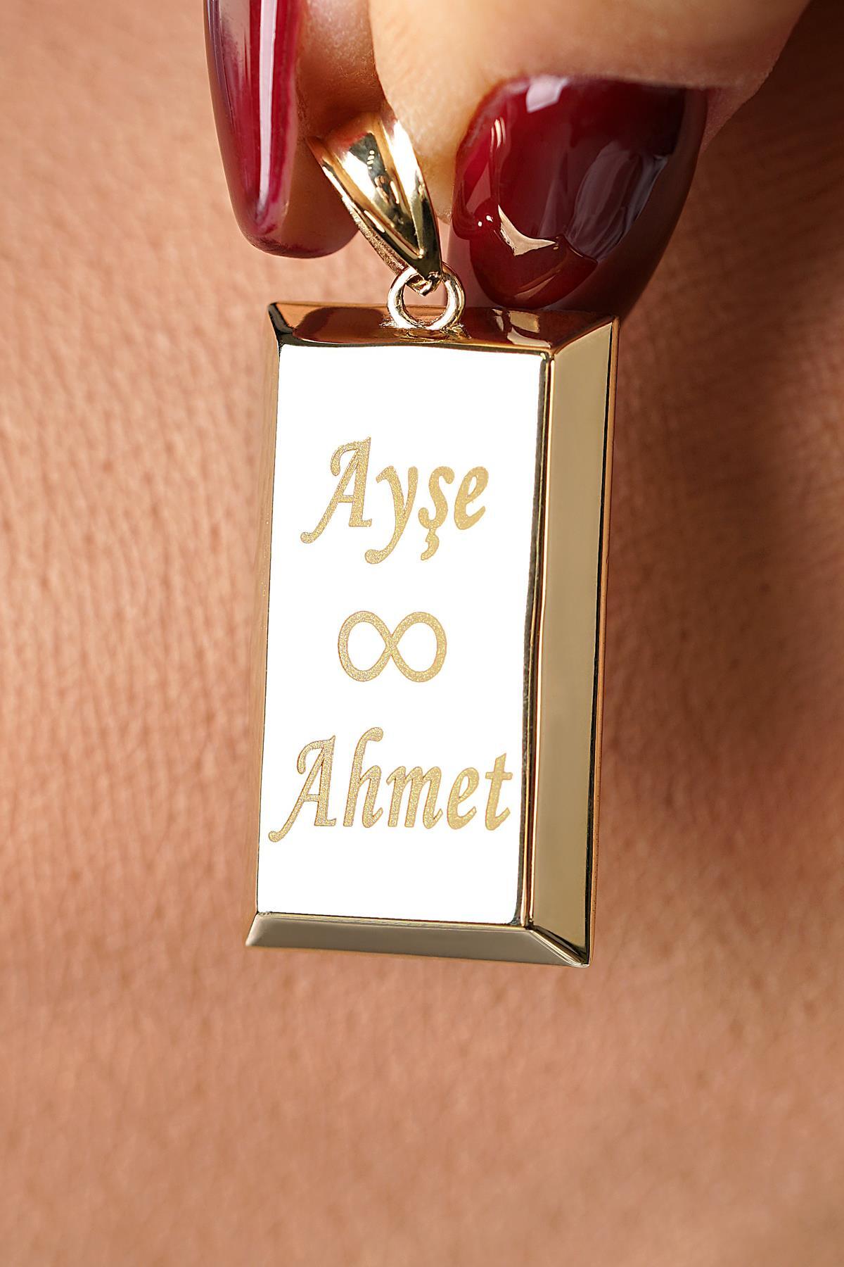 14 Ayar Altın Büyük Külçe Kolye Ucu - Fiyonk Kuyumculuk (1)