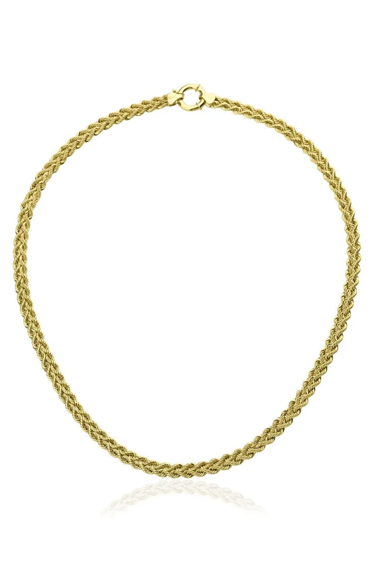 14 Ayar Altın Çift Halat Zincir Kolye - Fiyonk Kuyumculuk (1)