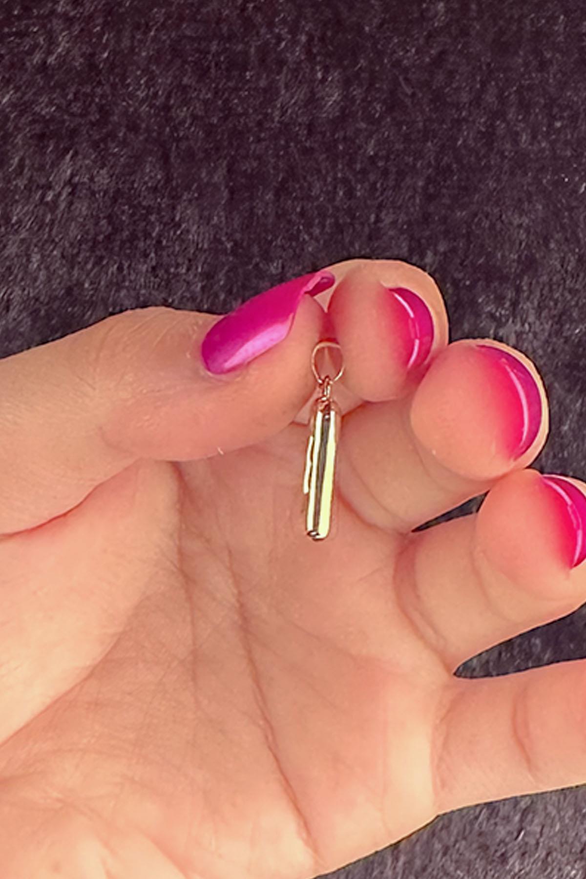 14 Ayar Altın D Harf Kolye Ucu - Fiyonk Kuyumculuk (1)