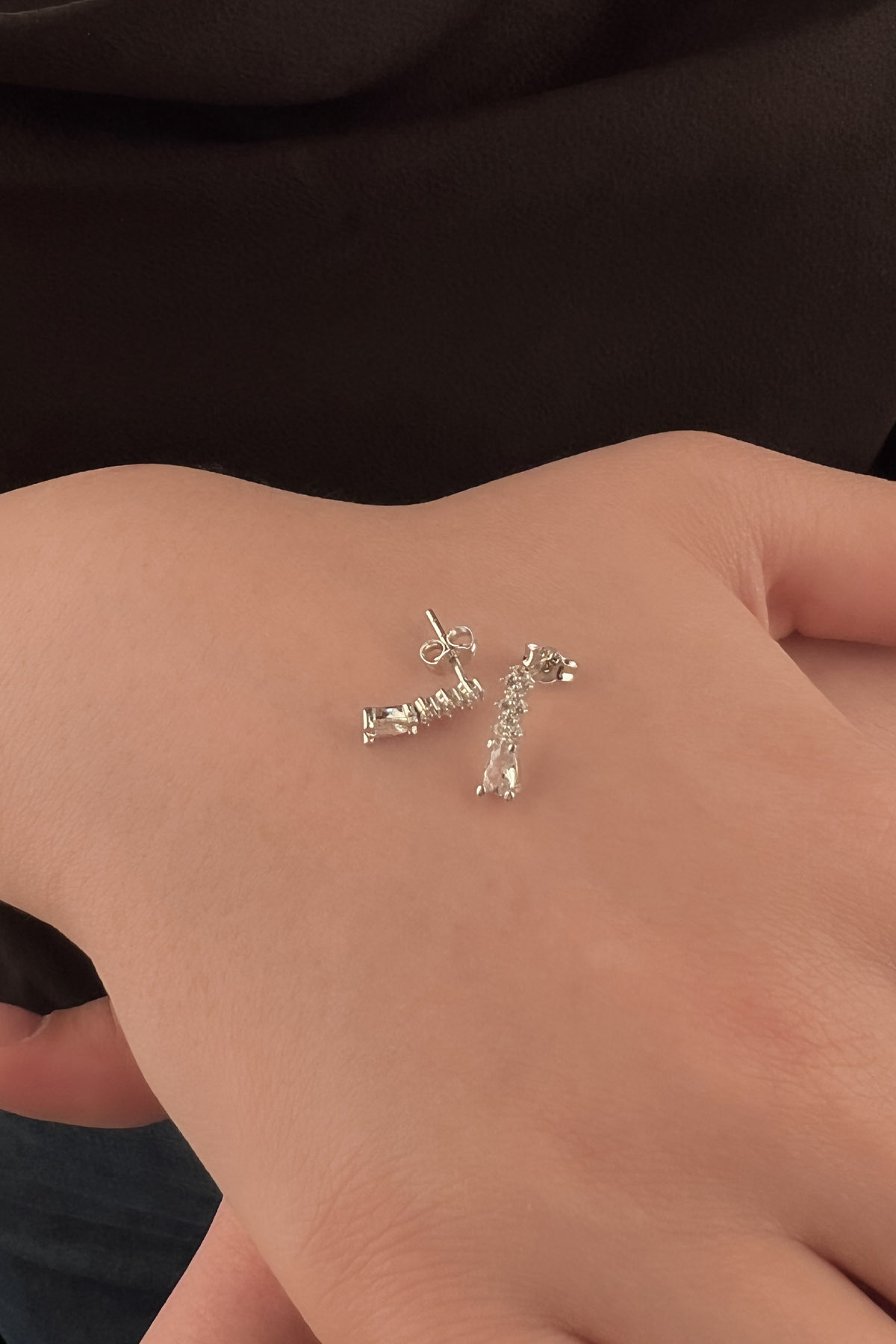 14 Ayar Altın Damla Taş Küpe - Fiyonk Kuyumculuk (1)