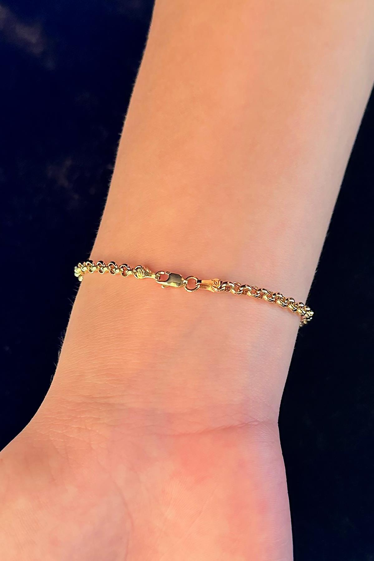 14 Ayar Altın Doch Bileklik 3.50 mm - Fiyonk Kuyumculuk (1)