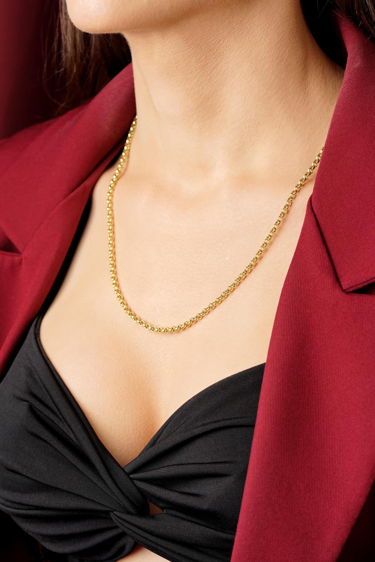 14 Ayar Altın Doch Zincir 3,50 mm - Fiyonk Kuyumculuk (1)