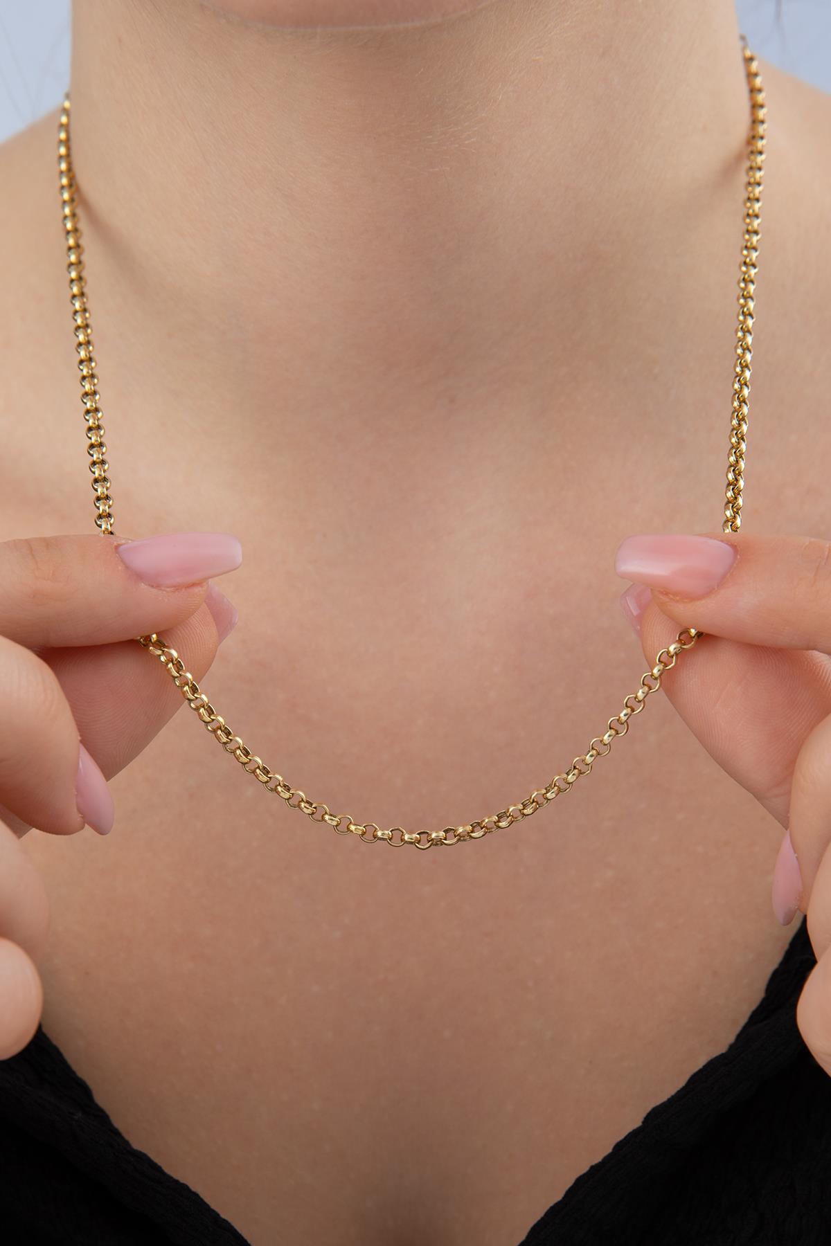 14 Ayar Altın Doch Zincir Kolye 2.80 mm - Fiyonk Kuyumculuk (1)