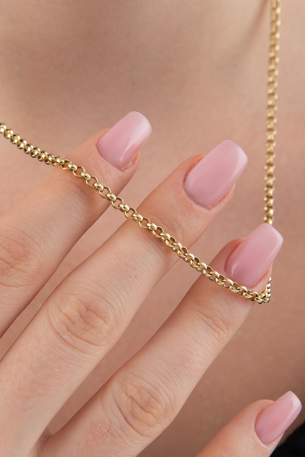 14 Ayar Altın Doch Zincir Kolye 2.80 mm - Fiyonk Kuyumculuk (1)