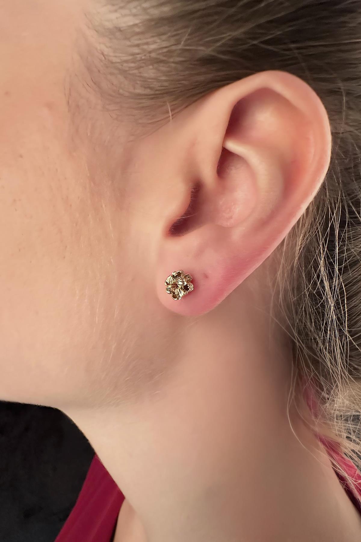 14 Ayar Altın Dorika Küpe - Fiyonk Kuyumculuk