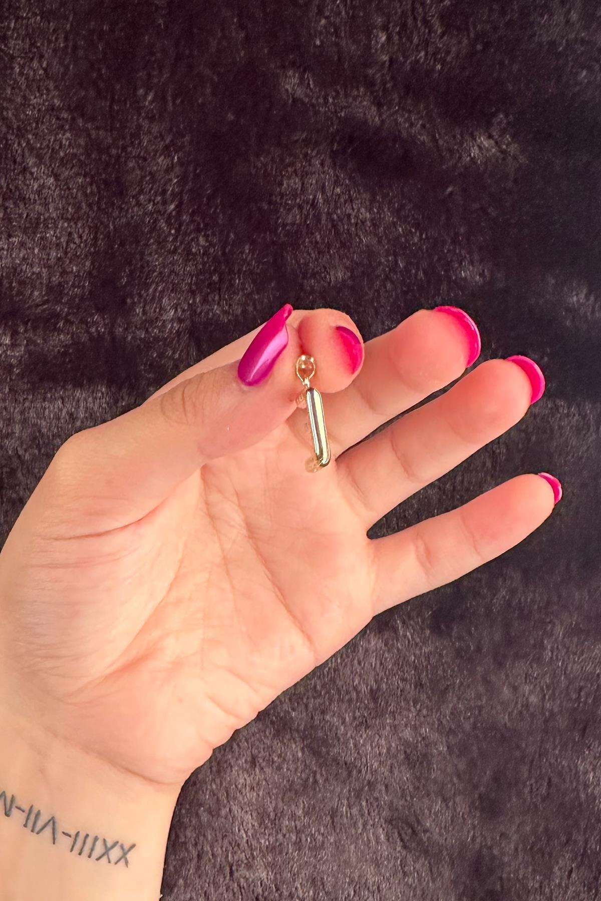 14 Ayar Altın E Harf Kolye Ucu - Fiyonk Kuyumculuk (1)