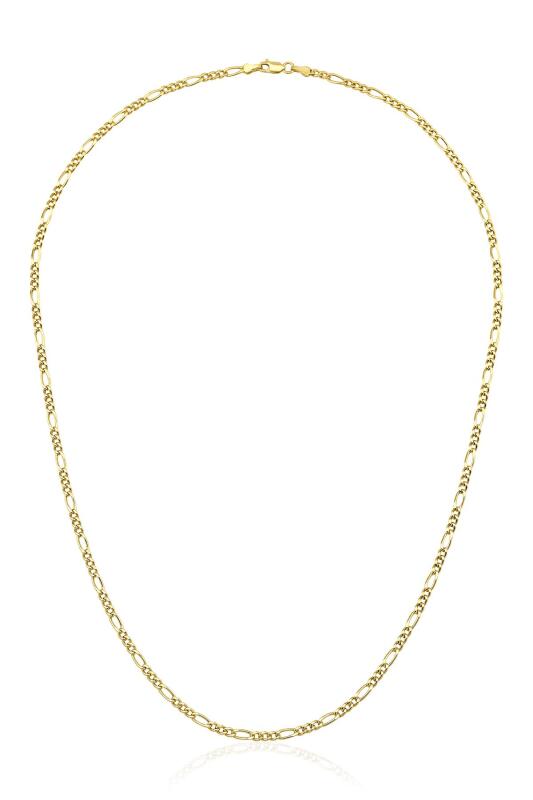 14 Ayar Altın Figaro Zincir Kolye 2.80 mm - Fiyonk Kuyumculuk