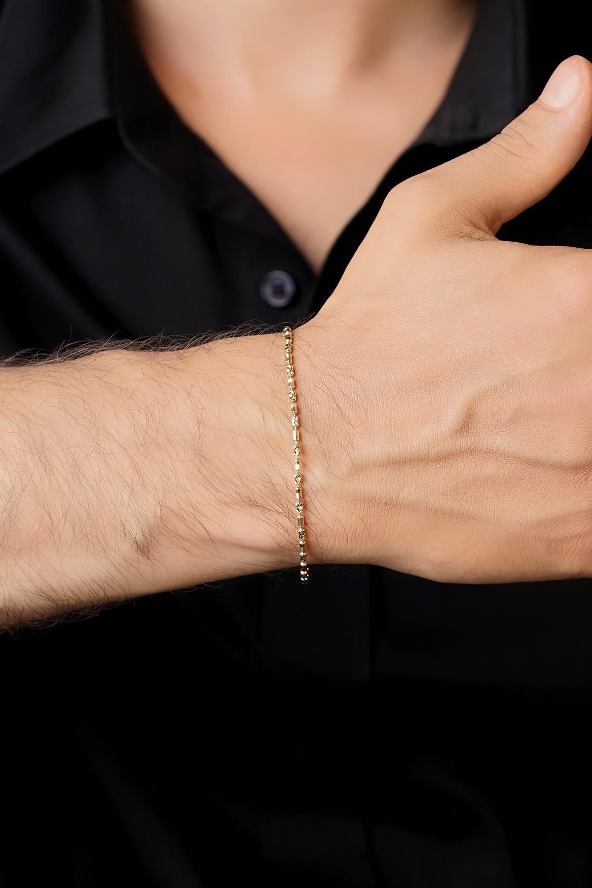 14 Ayar Altın Foks Erkek Bileklik - Fiyonk Kuyumculuk