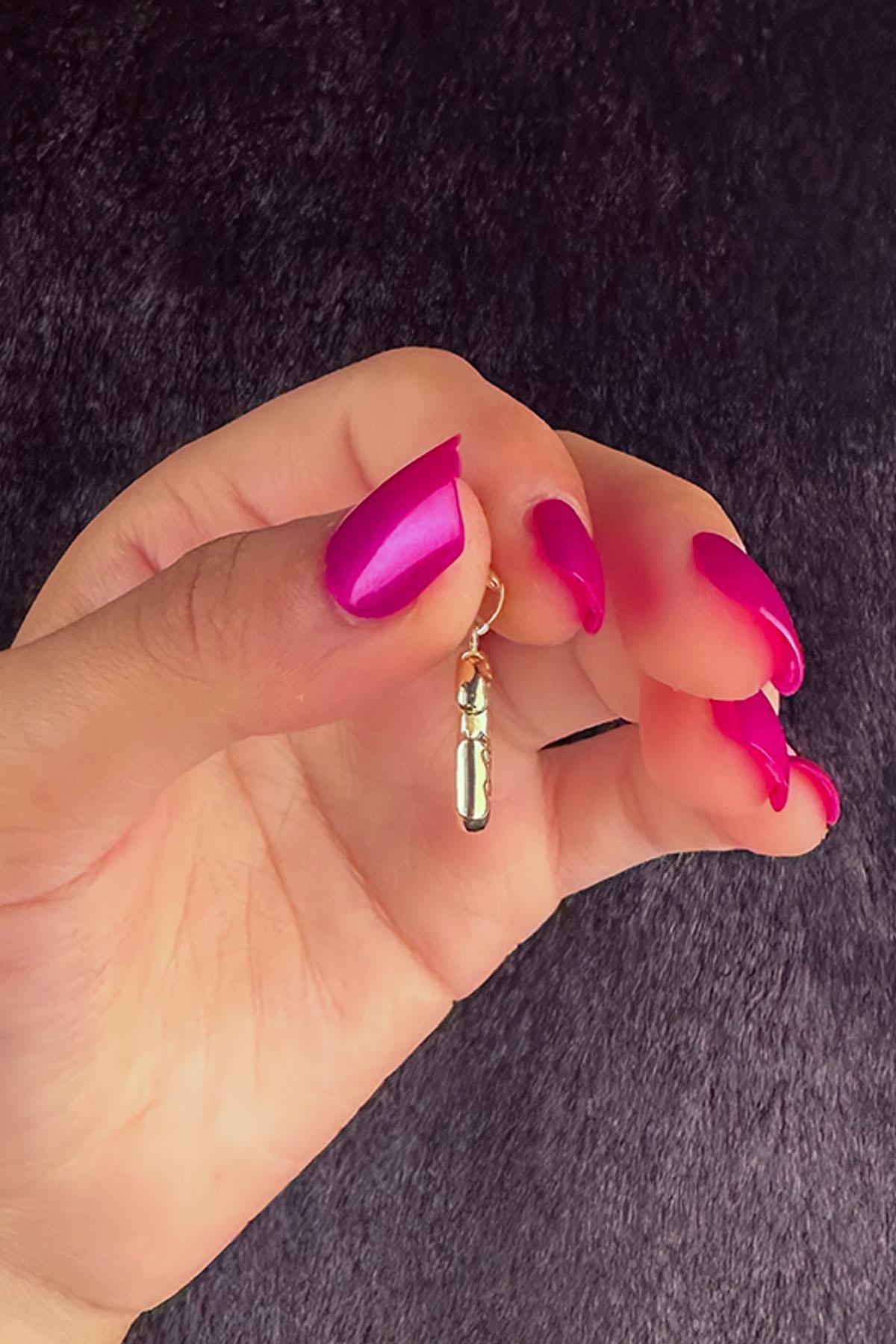 14 Ayar Altın G Harf Kolye Ucu - Fiyonk Kuyumculuk (1)