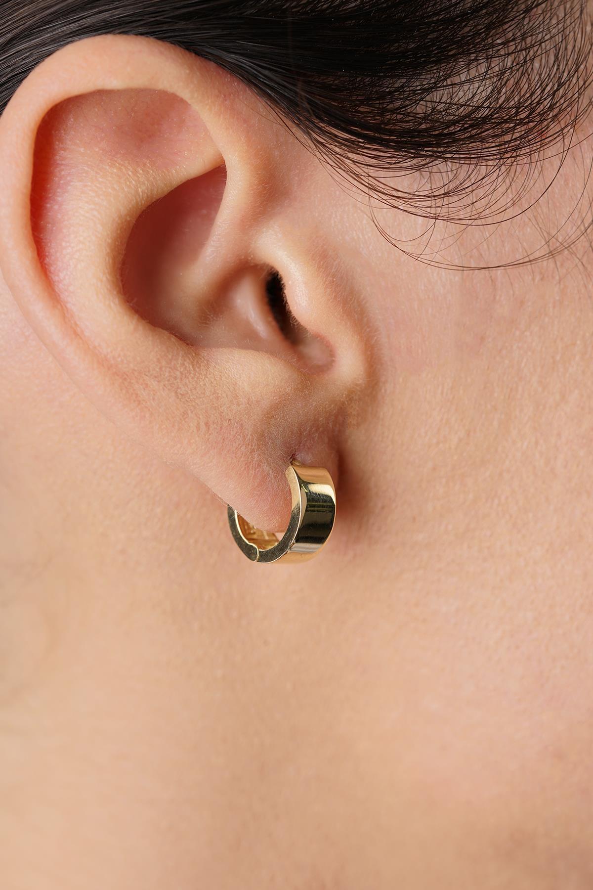 14 Ayar Altın Geniş Halka Küpe - Fiyonk Kuyumculuk (1)