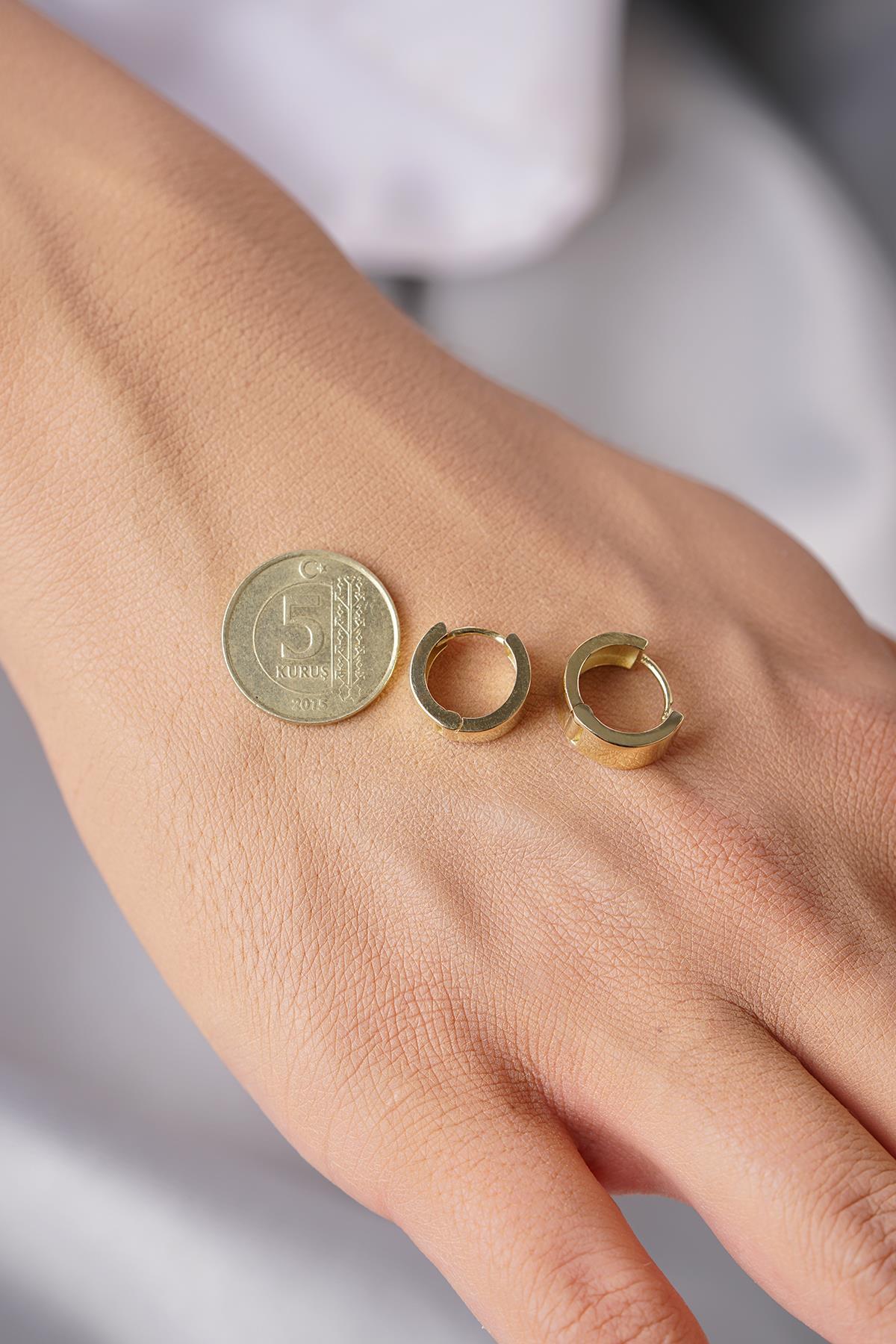 14 Ayar Altın Geniş Halka Küpe - Fiyonk Kuyumculuk (1)