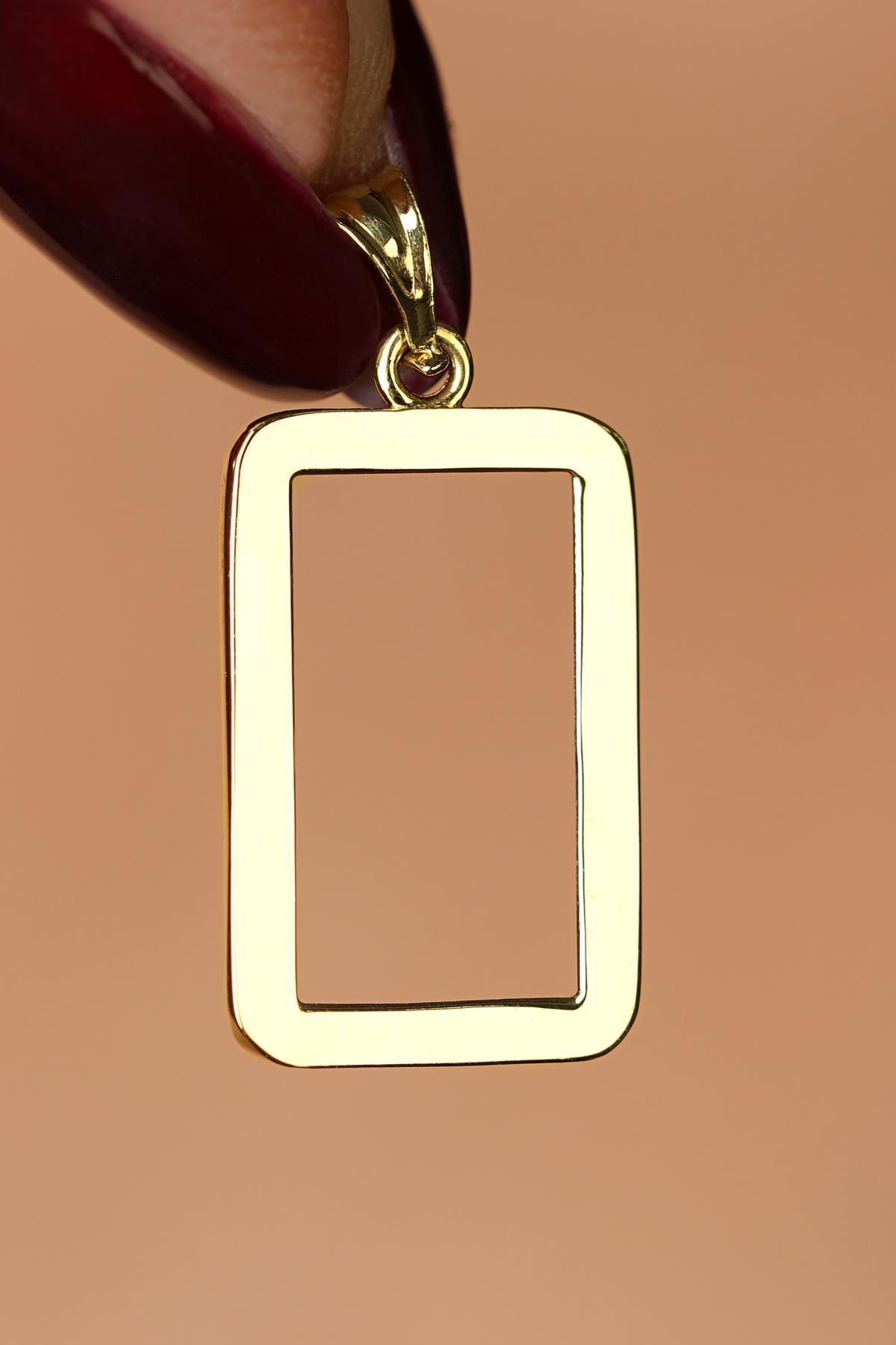 14 Ayar Altın Gram Altın Çerşevesi Kolye Ucu - Fiyonk Kuyumculuk (1)