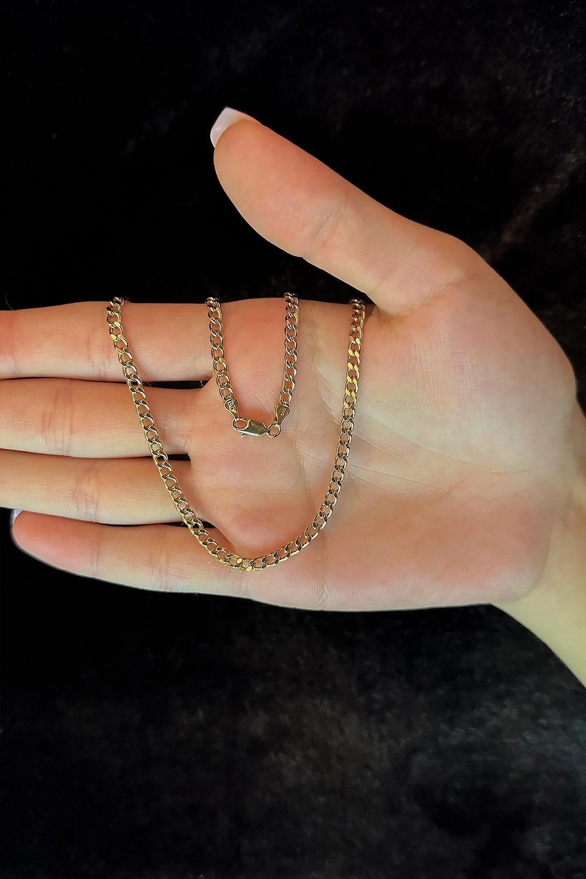 14 Ayar Altın Gurmet Zincir 3.65 mm - Fiyonk Kuyumculuk (1)