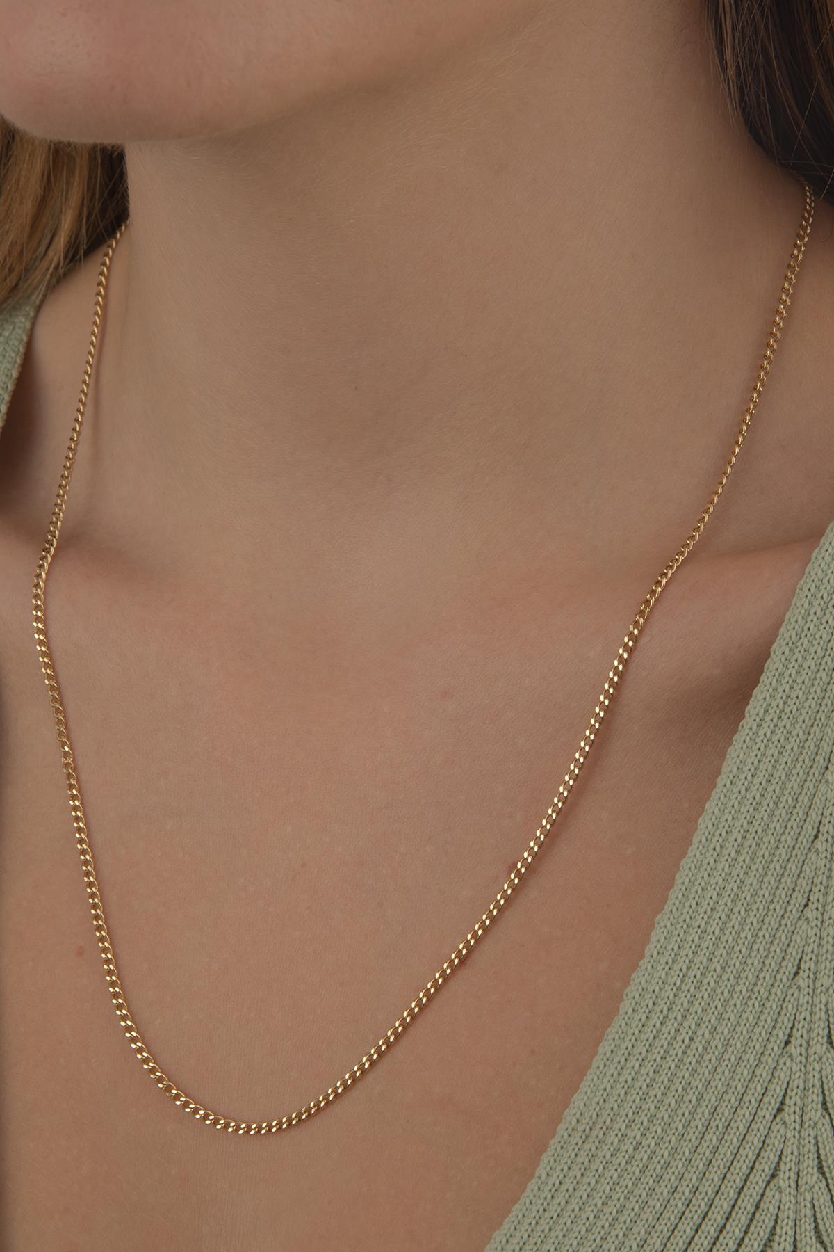 14 Ayar Altın Gurmet Zincir 2.05 mm - Fiyonk Kuyumculuk