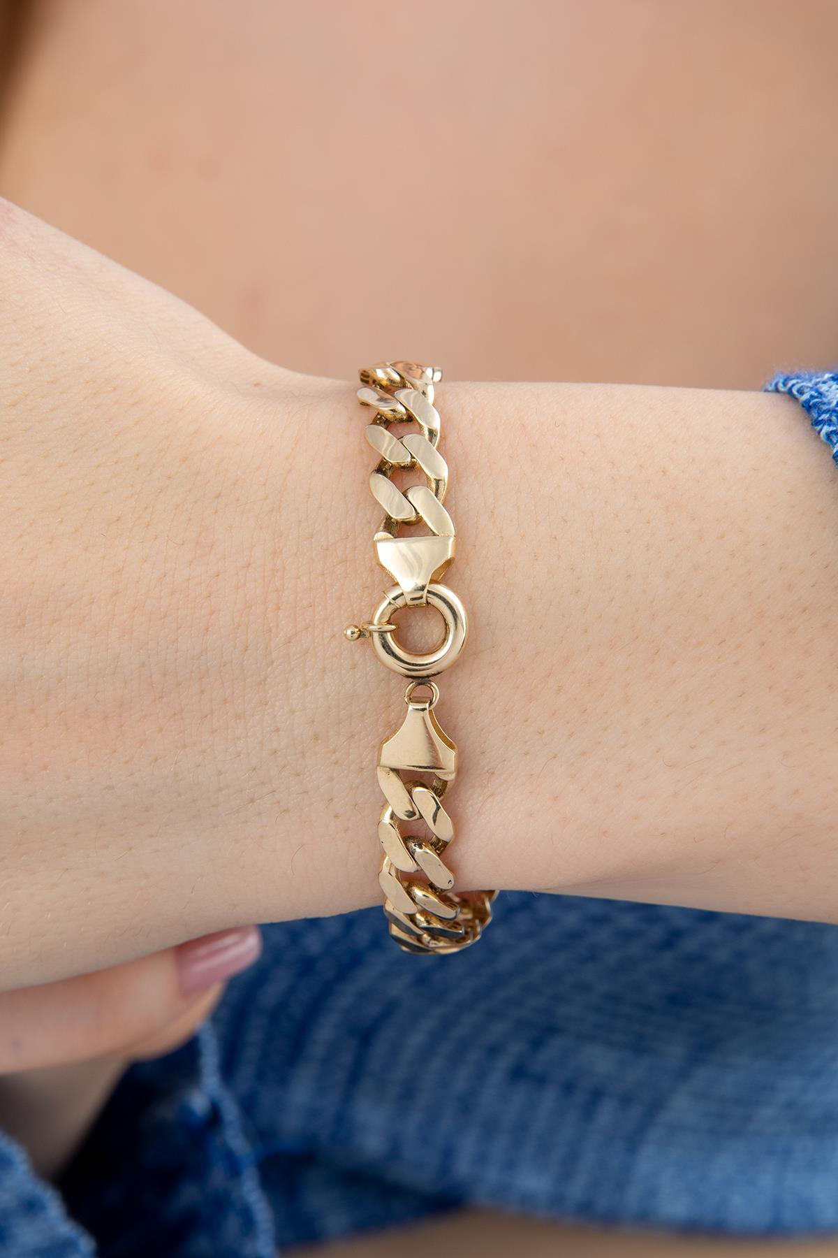 14 Ayar Altın Gurmet Zincirli Künye - Fiyonk Kuyumculuk (1)