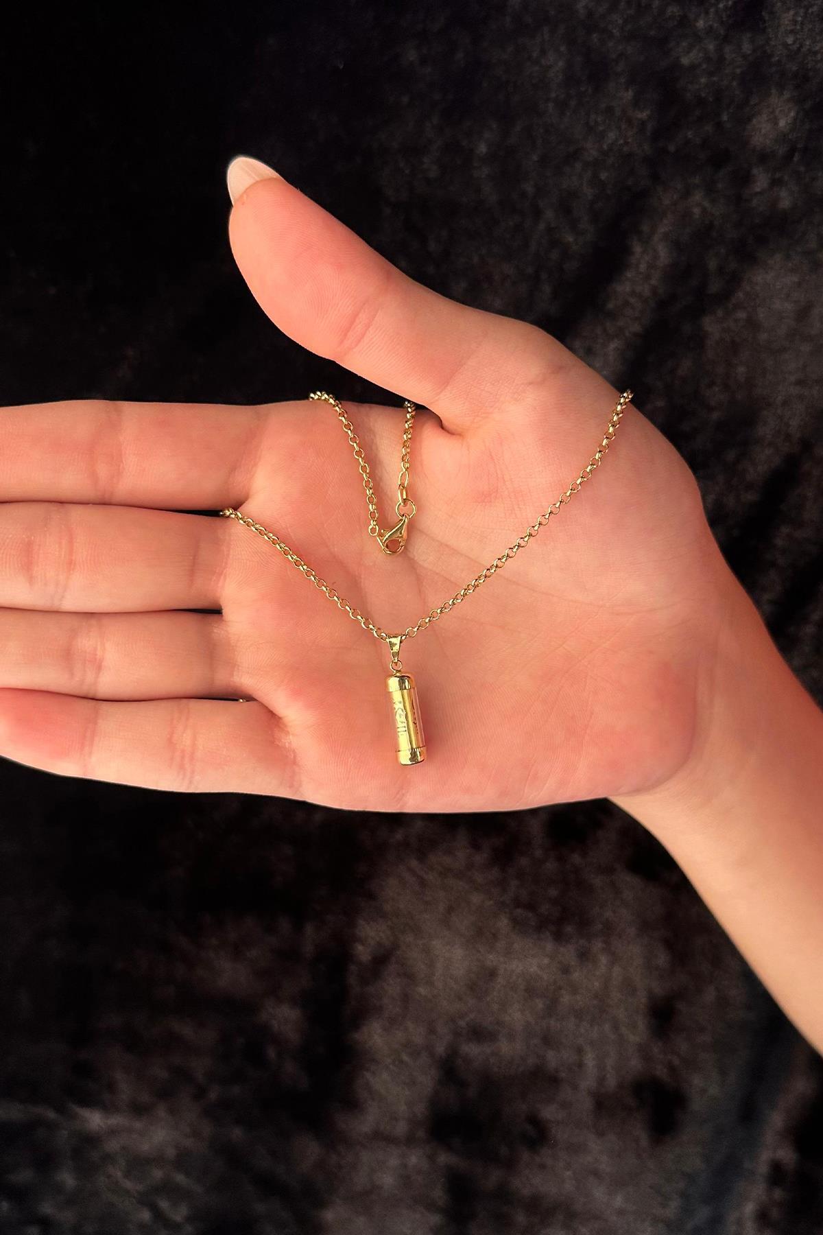 14 Ayar Altın Halka Doch Zincir Cevşen Uçlu Kolye - Fiyonk Kuyumculuk (1)