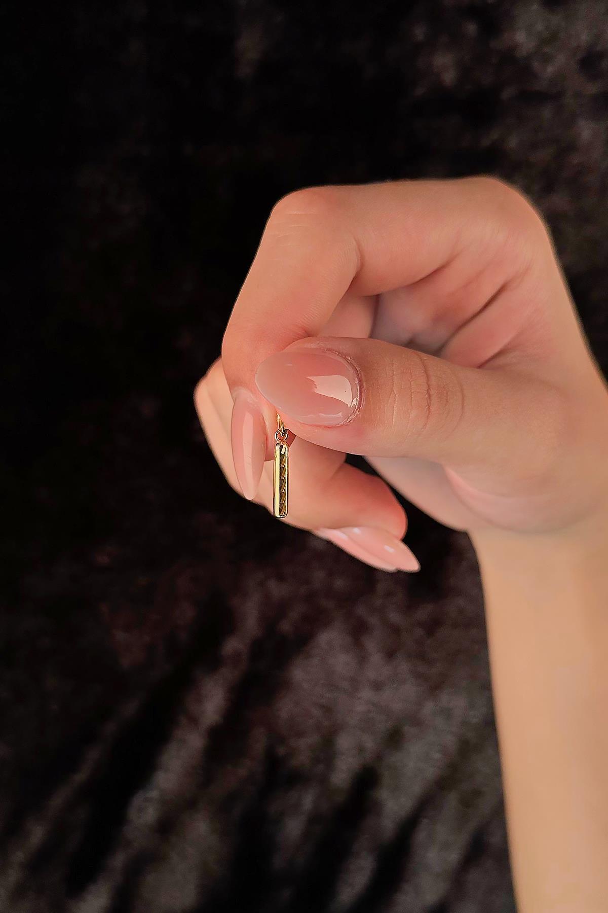 14 Ayar Altın I Harf Kolye Ucu - Fiyonk Kuyumculuk (1)