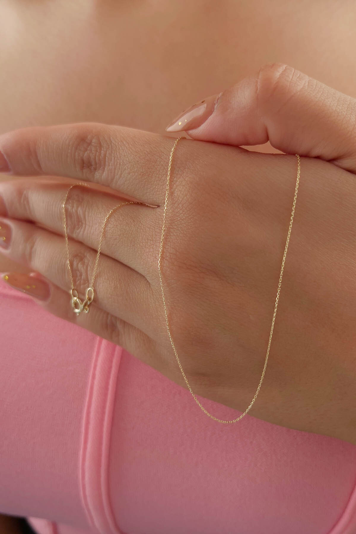 14 Ayar Altın Forse Zincir 0,70 mm (20F) - Fiyonk Kuyumculuk (1)