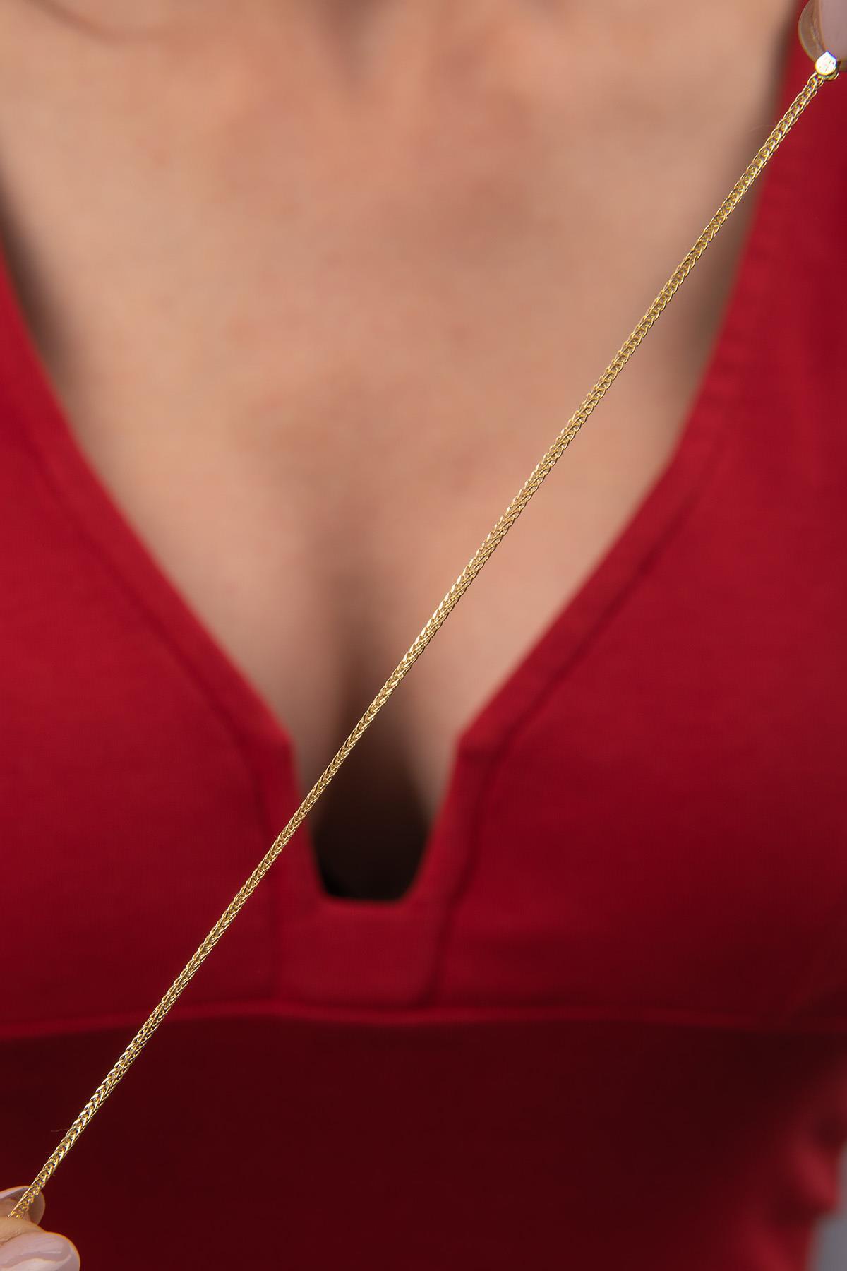 14 Ayar Altın İpek Zincir Bileklik 1.60 mm - Fiyonk Kuyumculuk (1)