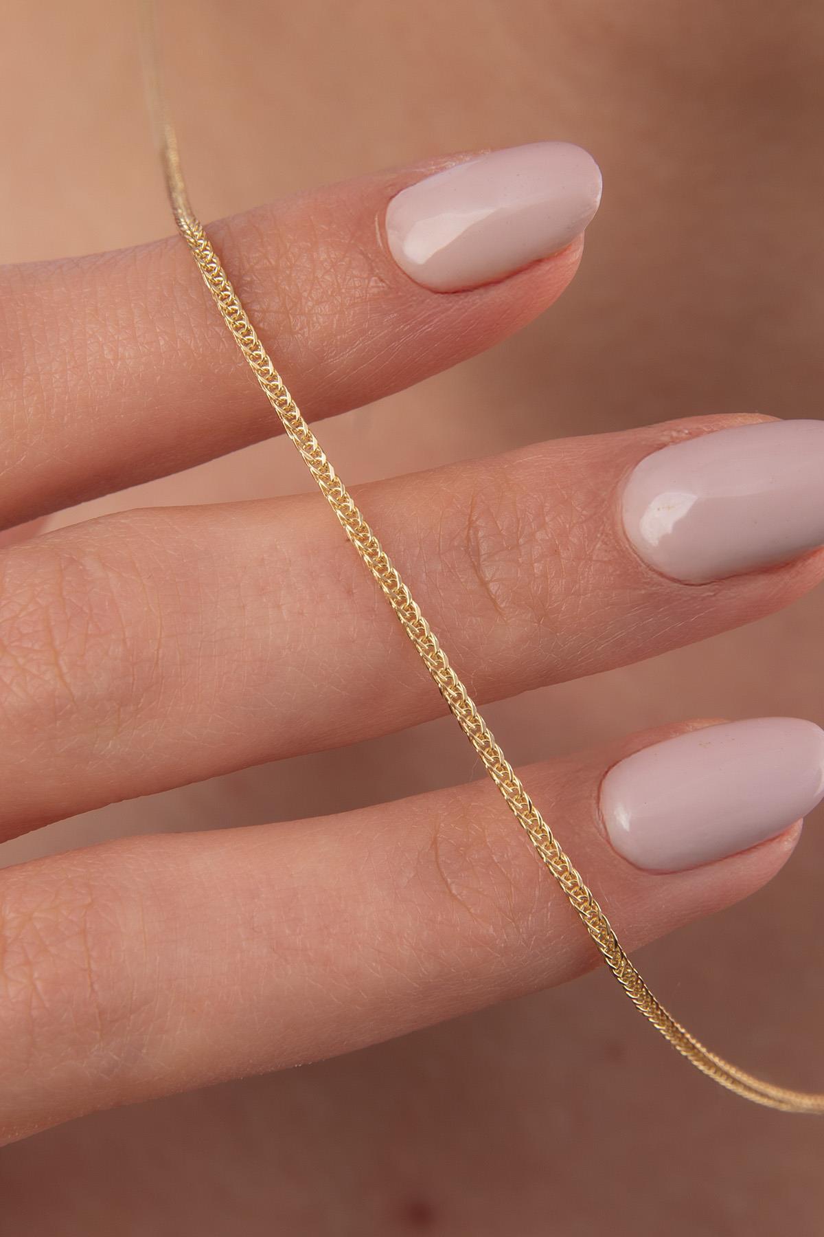 14 Ayar Altın İpek Zincir Kolye 1.60 mm - Fiyonk Kuyumculuk (1)