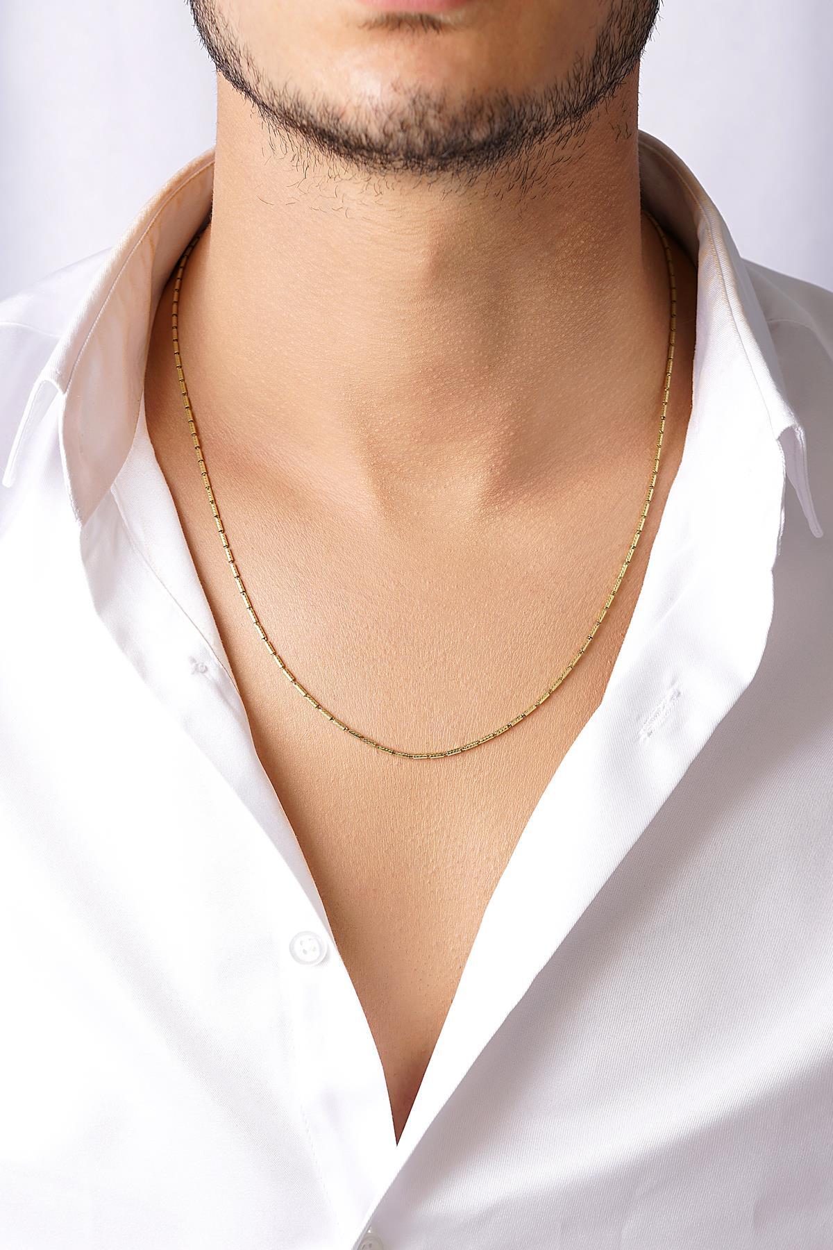 14 Ayar Altın İritsel Erkek Kolye - Fiyonk Kuyumculuk (1)